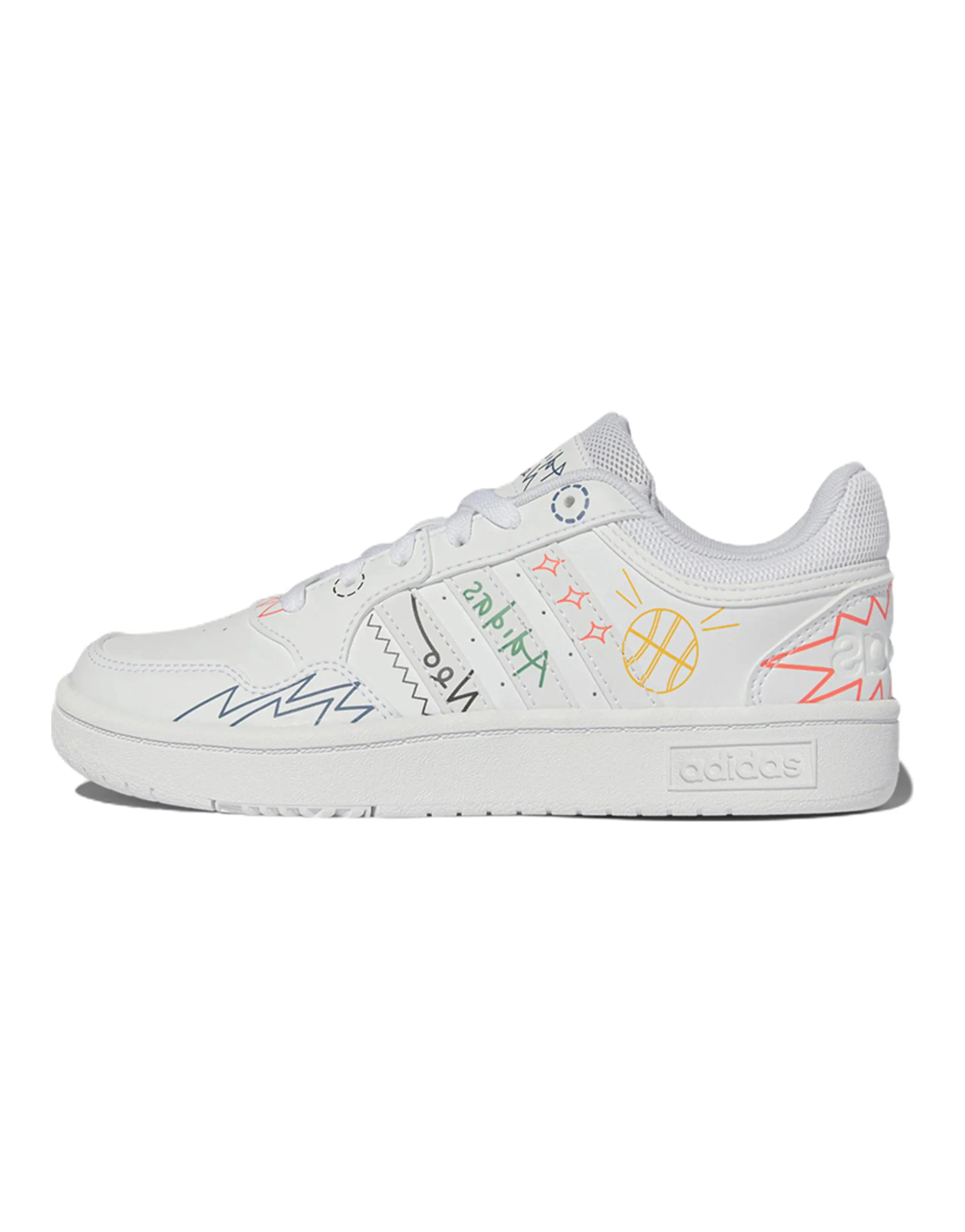 Adidas Neo Hoops 3.0 Shoes 'White Muti Color' Women's