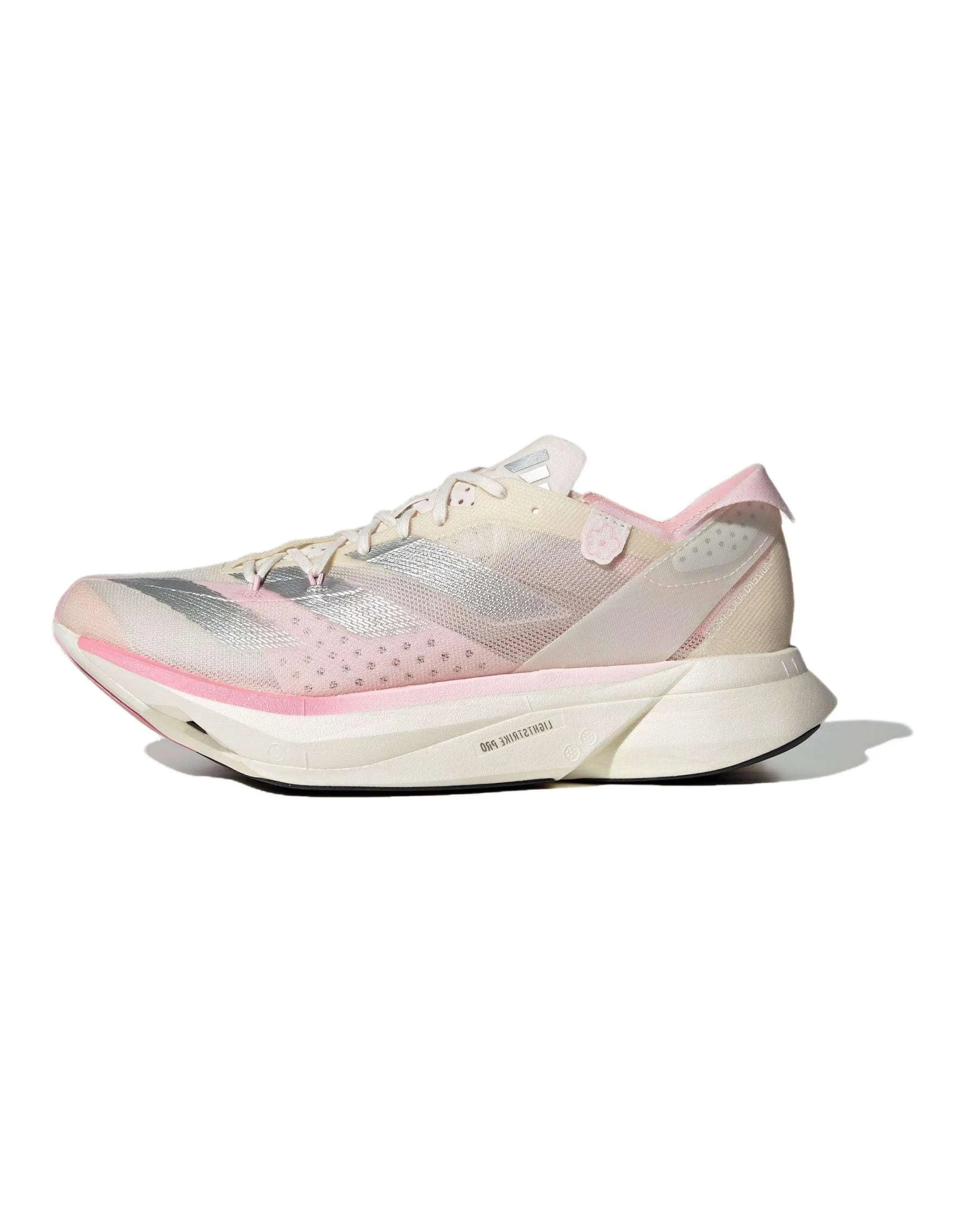 Adidas Adizero Adios Pro 3 Chalk White Silver Metallic Clear Pink