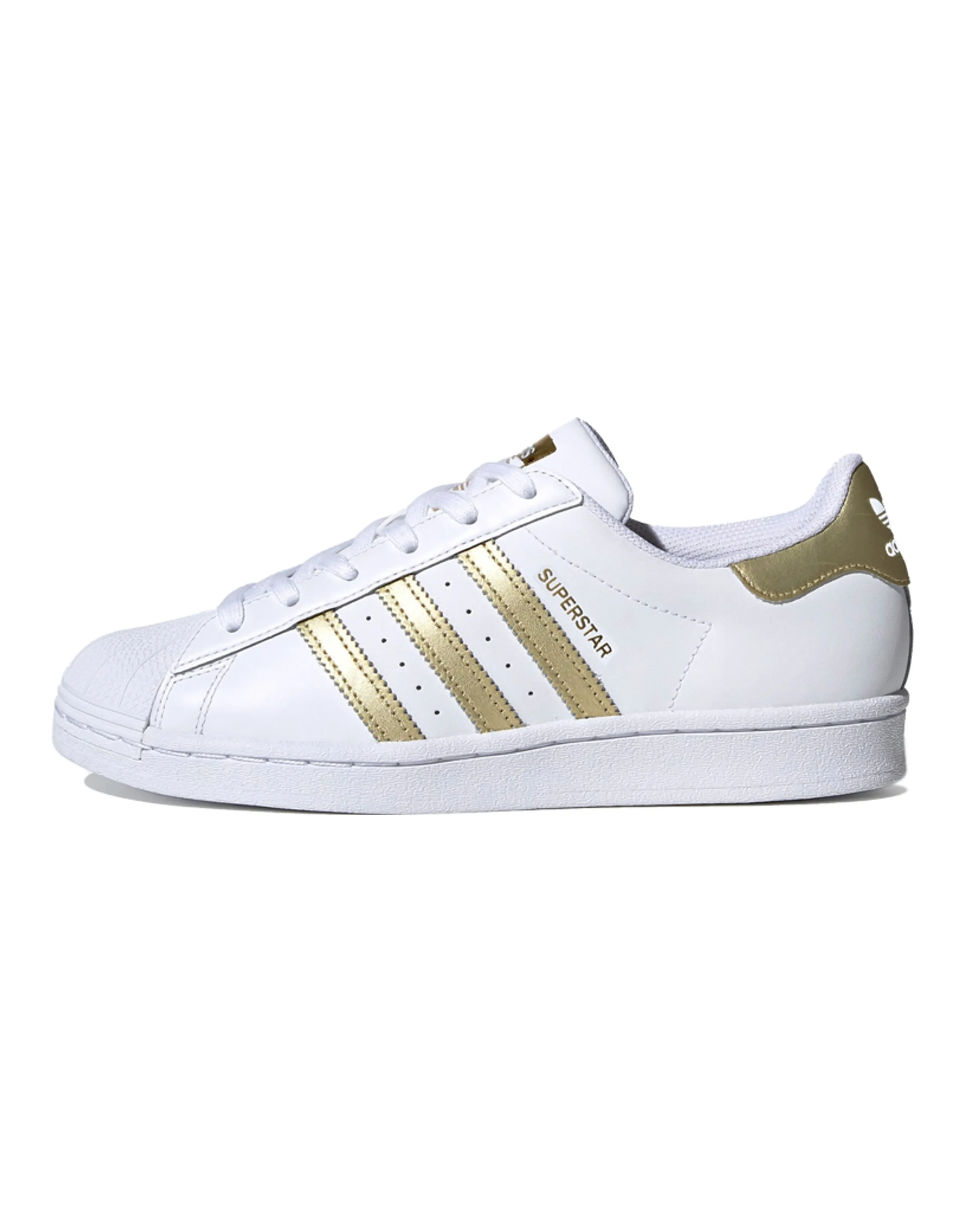 Adidas Originals Superstar White Gold Metallic Women's