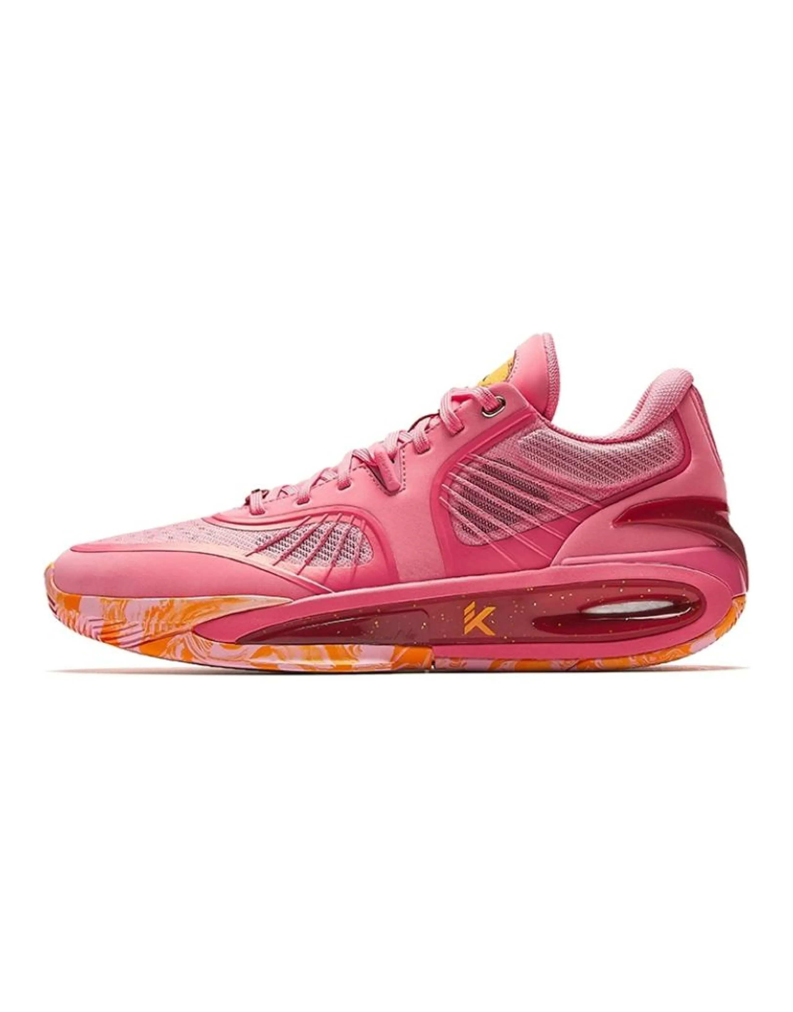 Anta KT10 Comfortable Versatile Wear-Resistant Support Mid-Top Basketball Shoes Men's Bright Pink