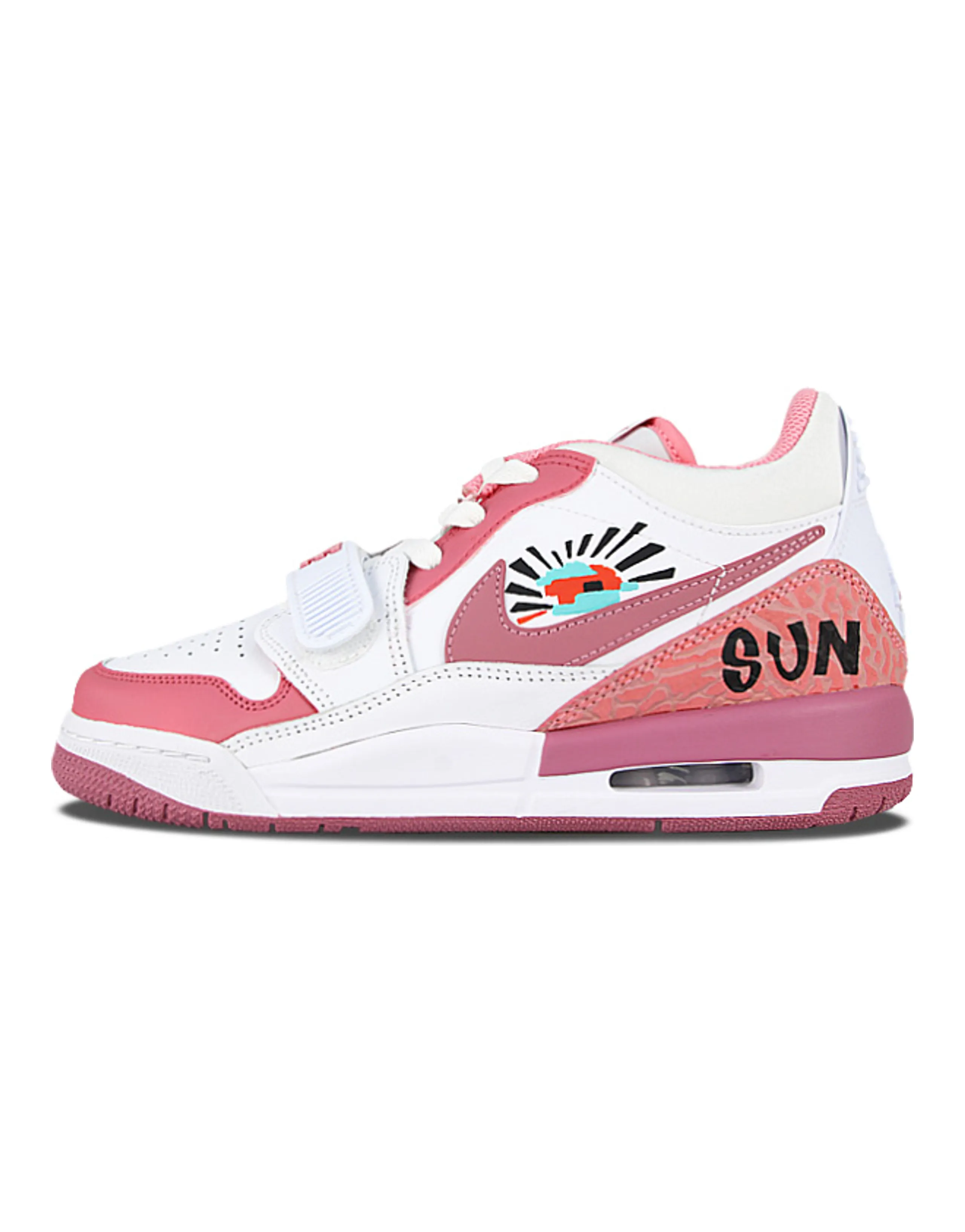 JORDAN Legacy 312 Vintage Basketball Shoes Women's Low-Top Black