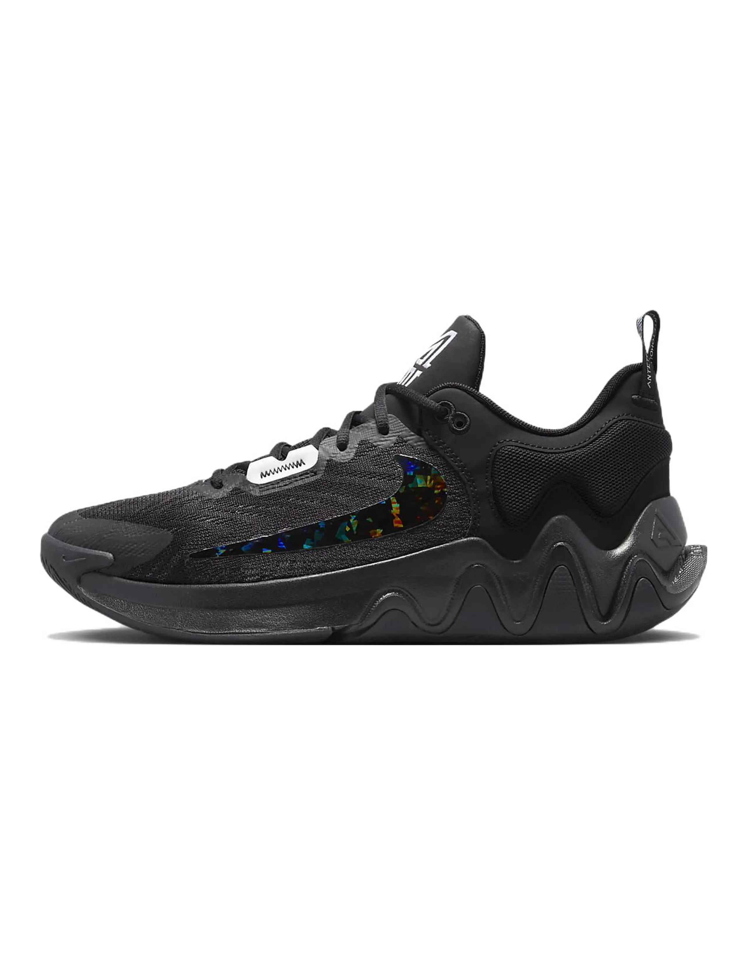Nike Giannis Immortality 2 Black Holographic Swoosh