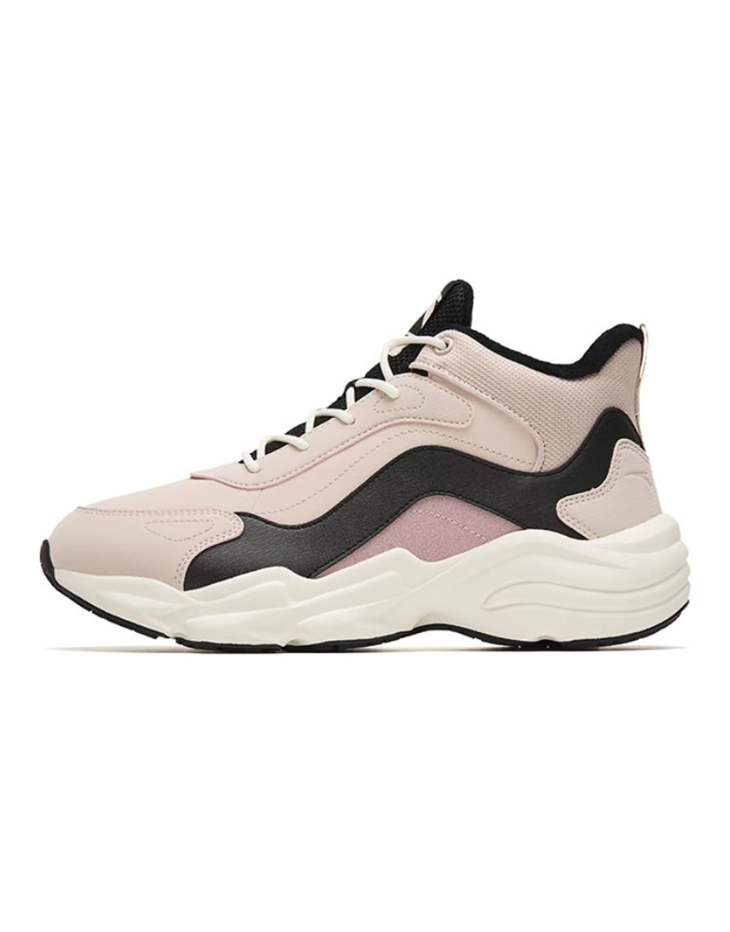 Anta Walker Durable Warm Mid-Top Sports Casual Shoes Women's Pink