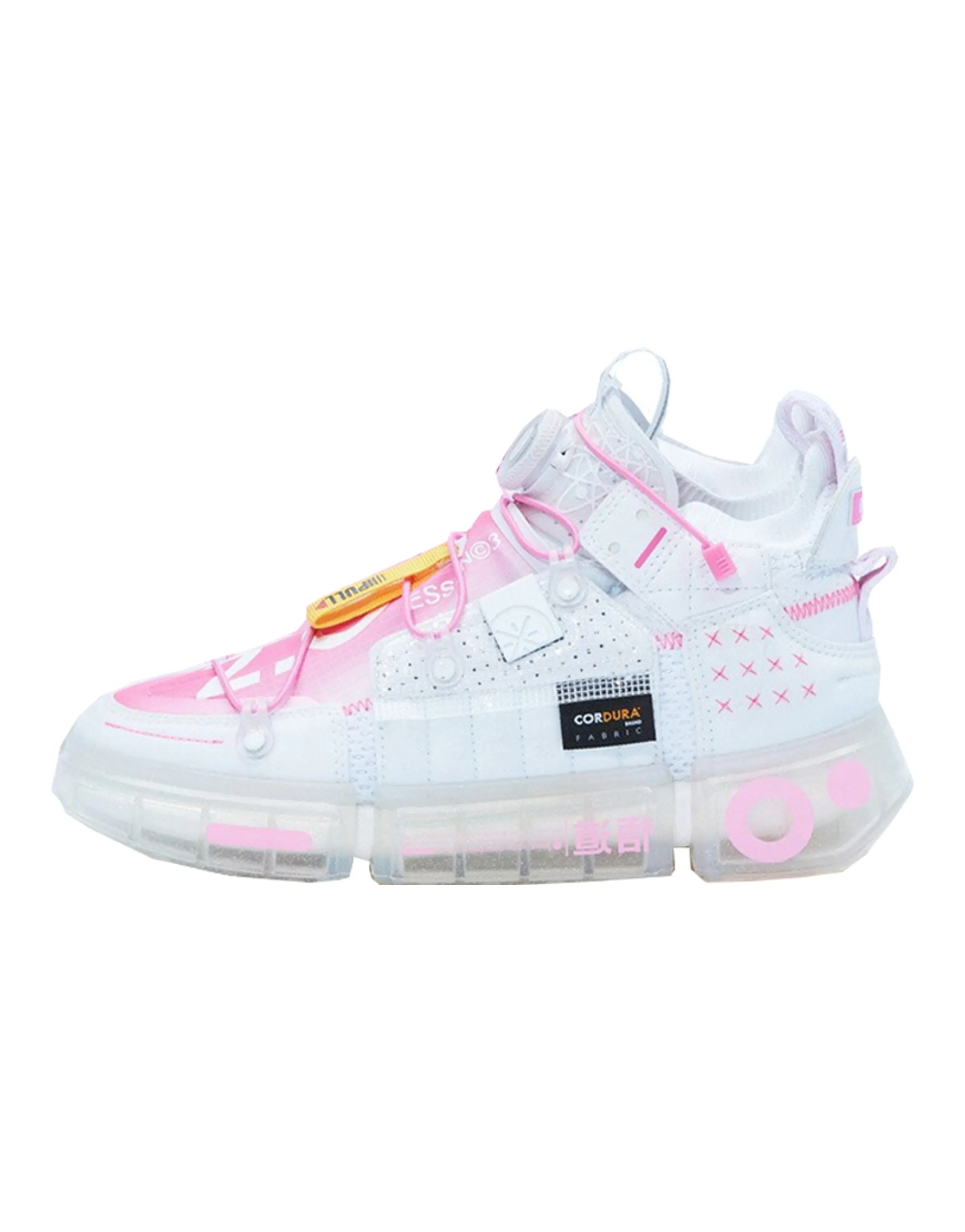 LiNing Essence 2 Futuristic Low-Top Sports Casual Shoes Women's Fluorescent Luminous Pink