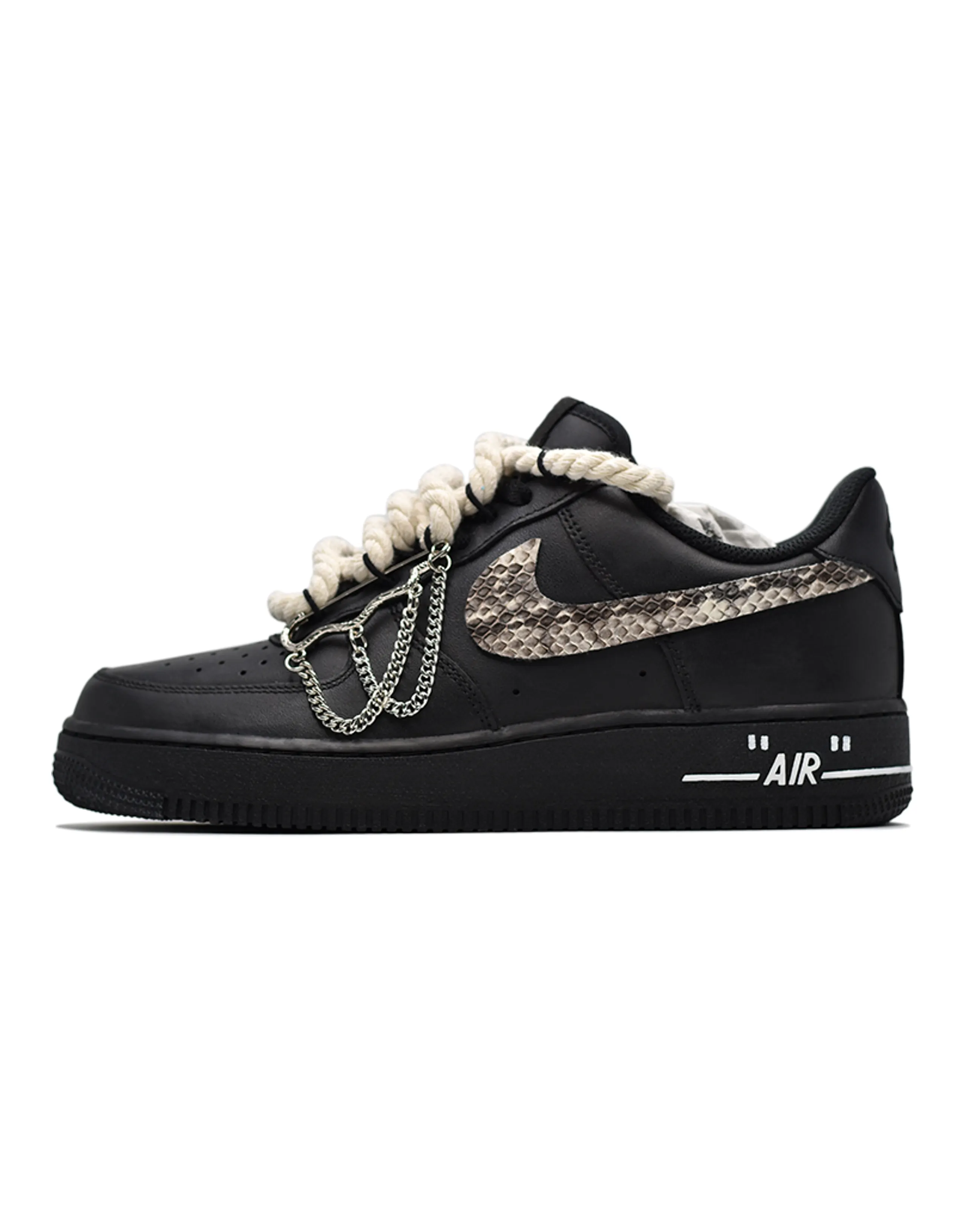 Nike Air Force 1 Skateboard Shoes Unisex Low-Top Black/Brown
