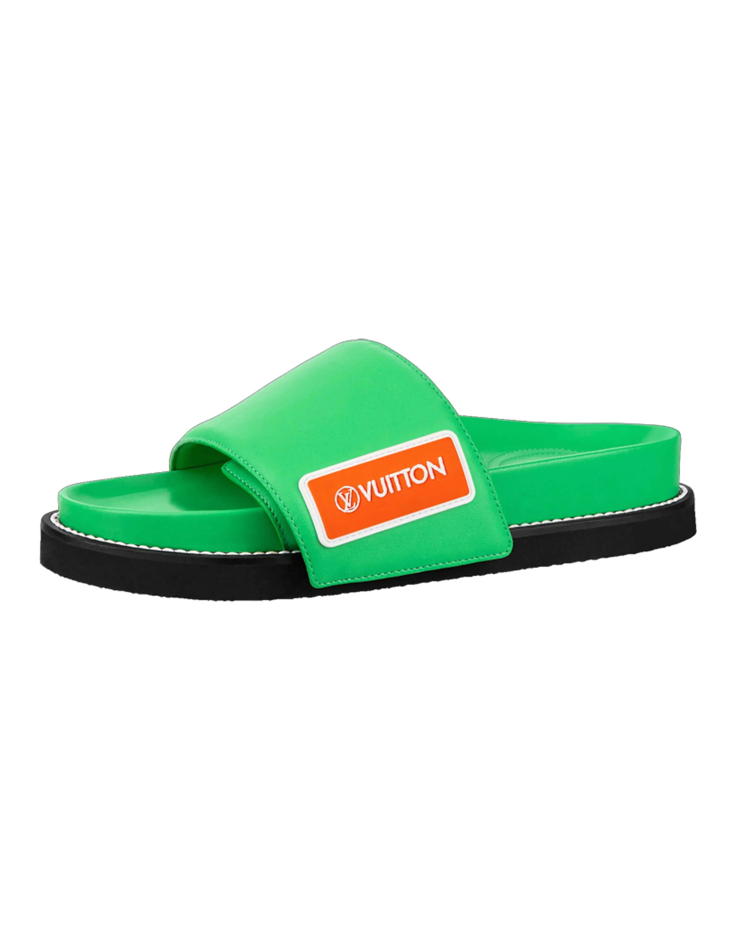 LOUIS VUITTON Slide Slippers Women's Green