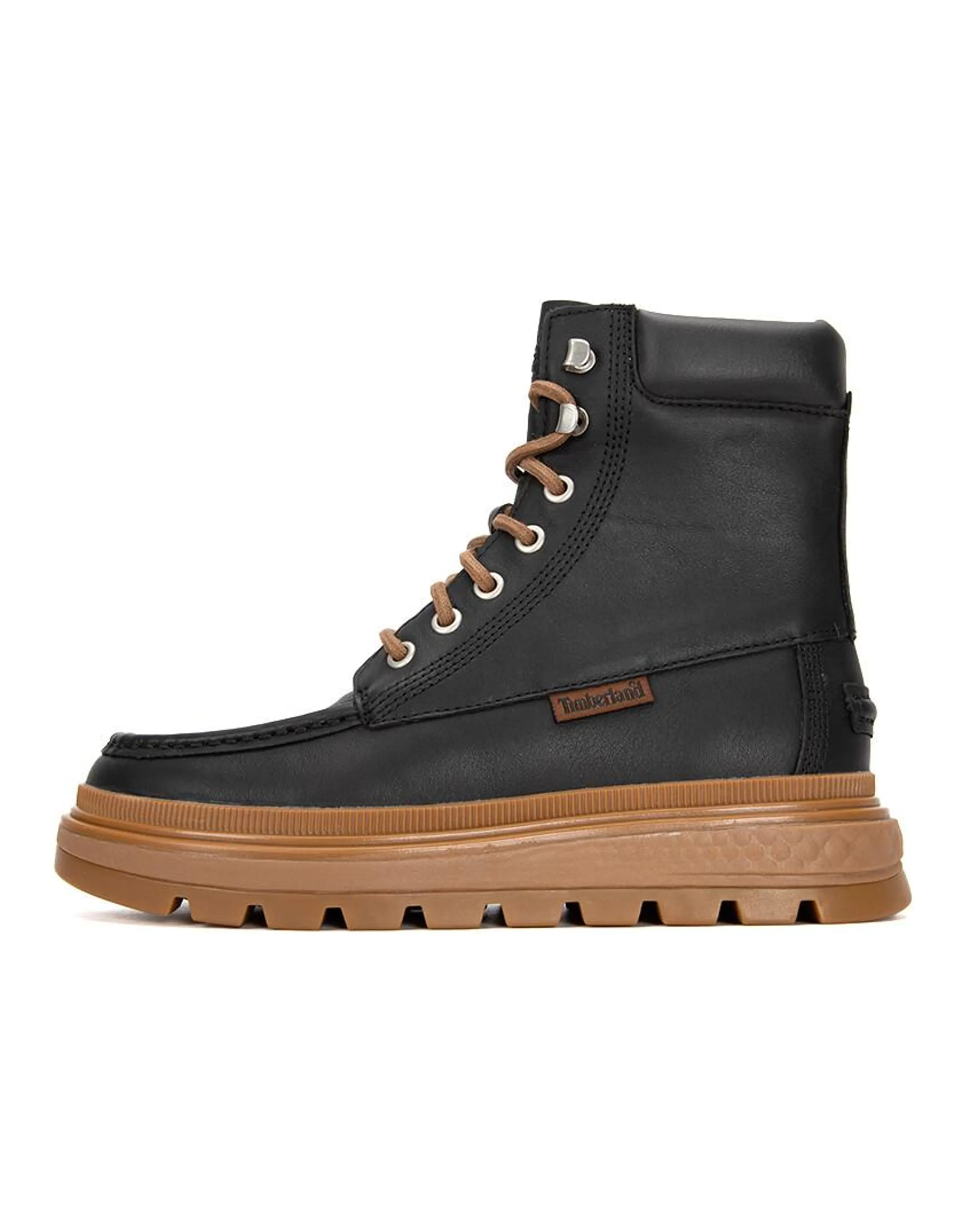 Timberland Ray City Moc Toe Chukka Boots 'Black Regenerative Leather' Women's