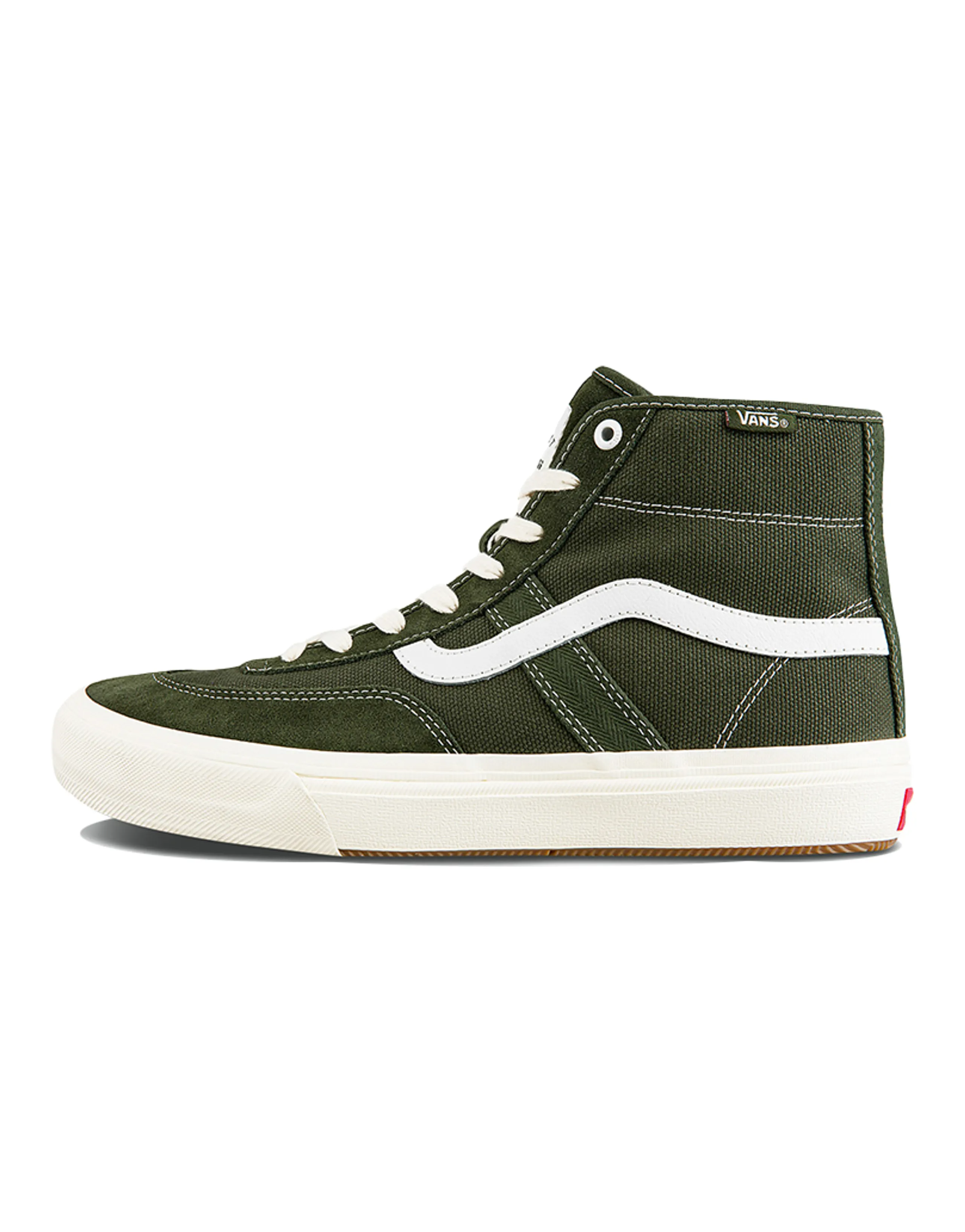Vans Crockett High Pro Shoes Green Army Green