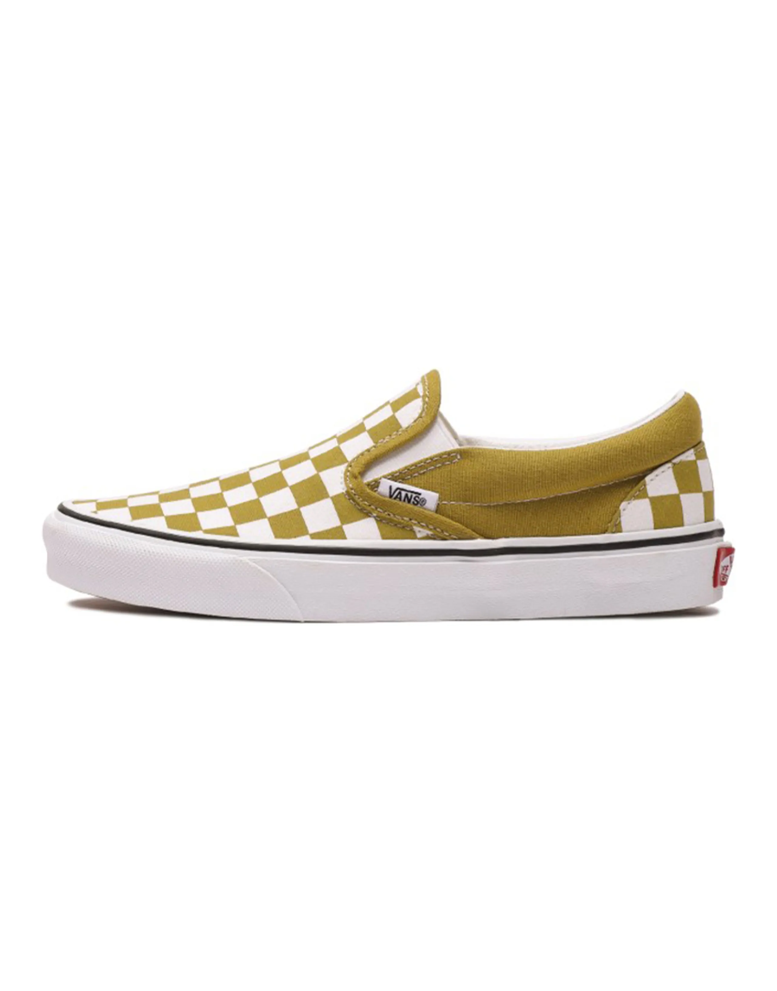 Vans Classic Slip On 'Checkerboard Olive Oil'