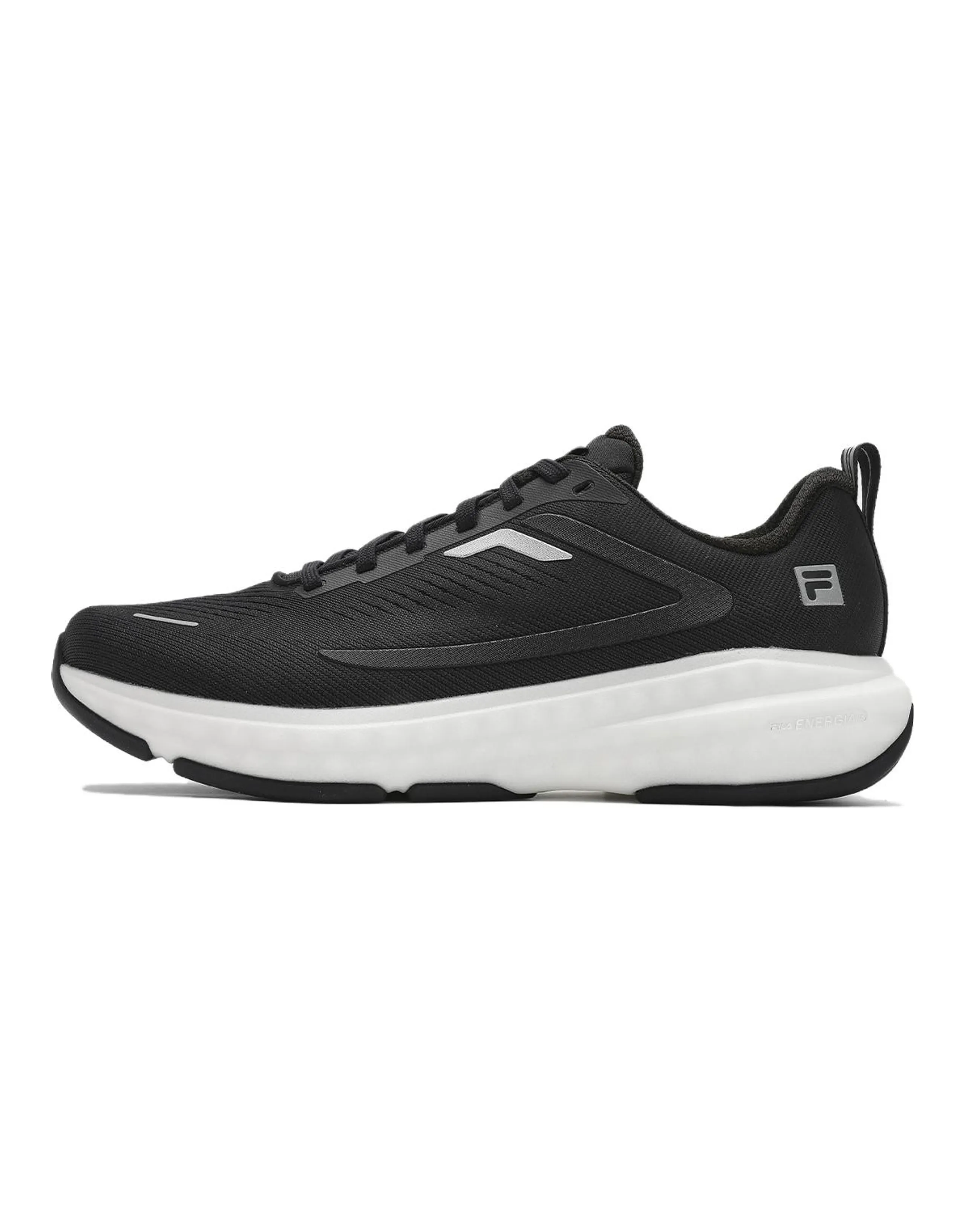 FILA ENERGY 2 Slip-Resistant Low-Top Casual Running Shoes Men's Steed Black