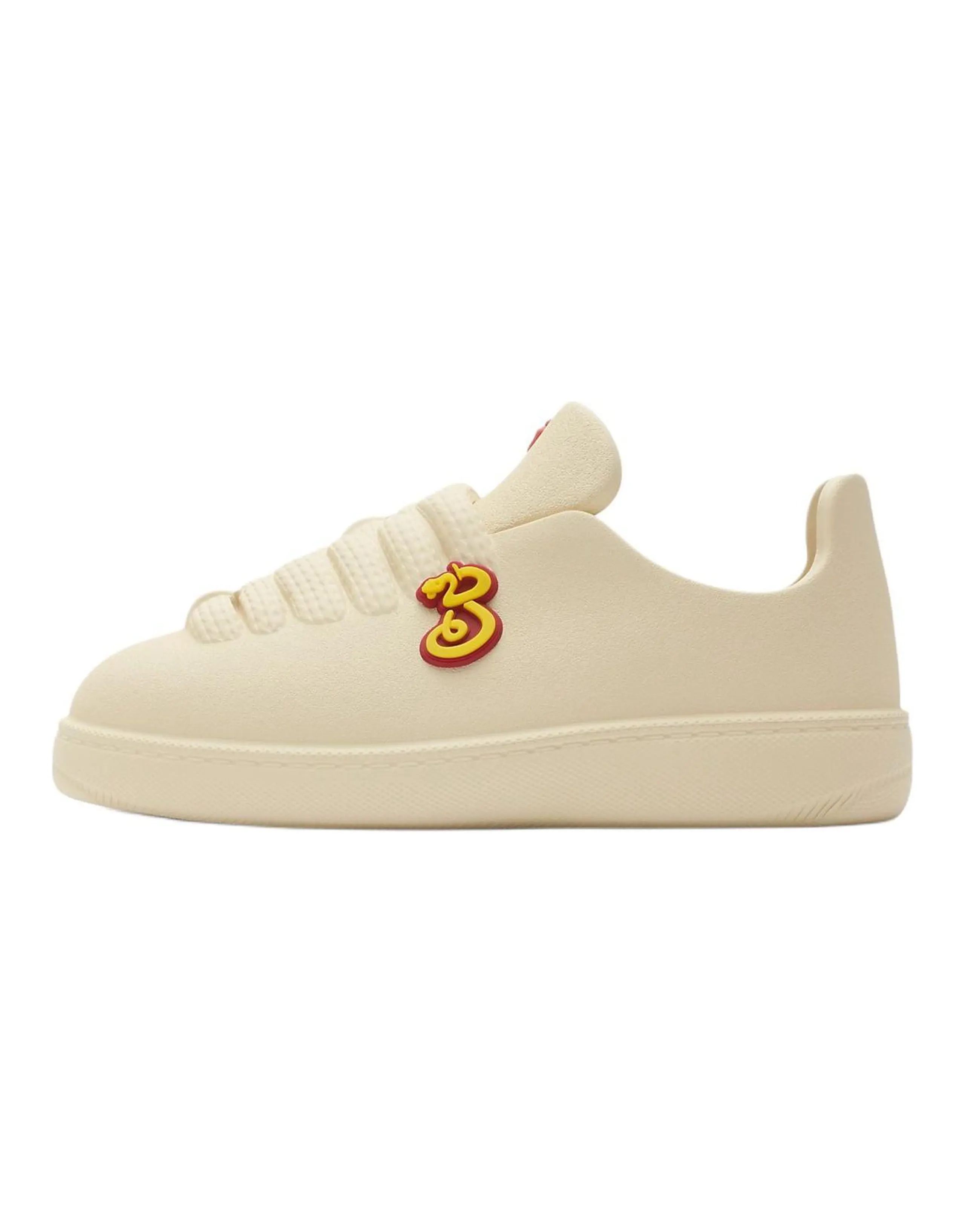 Burberry Bubble Low Top Skateboard Shoes Women's Ecru