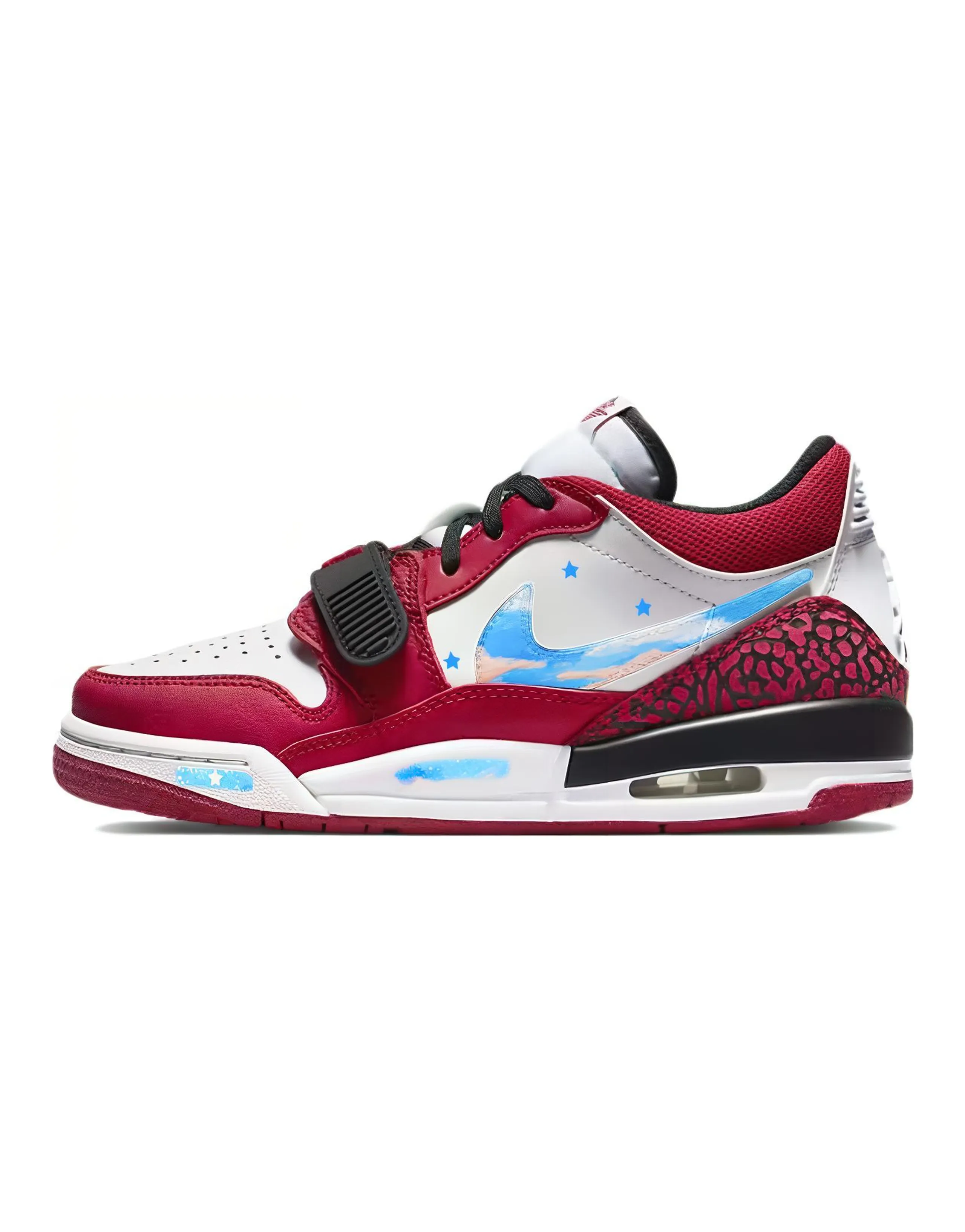 JORDAN Legacy 312 Vintage Basketball Shoes Women's Low Top Red/White