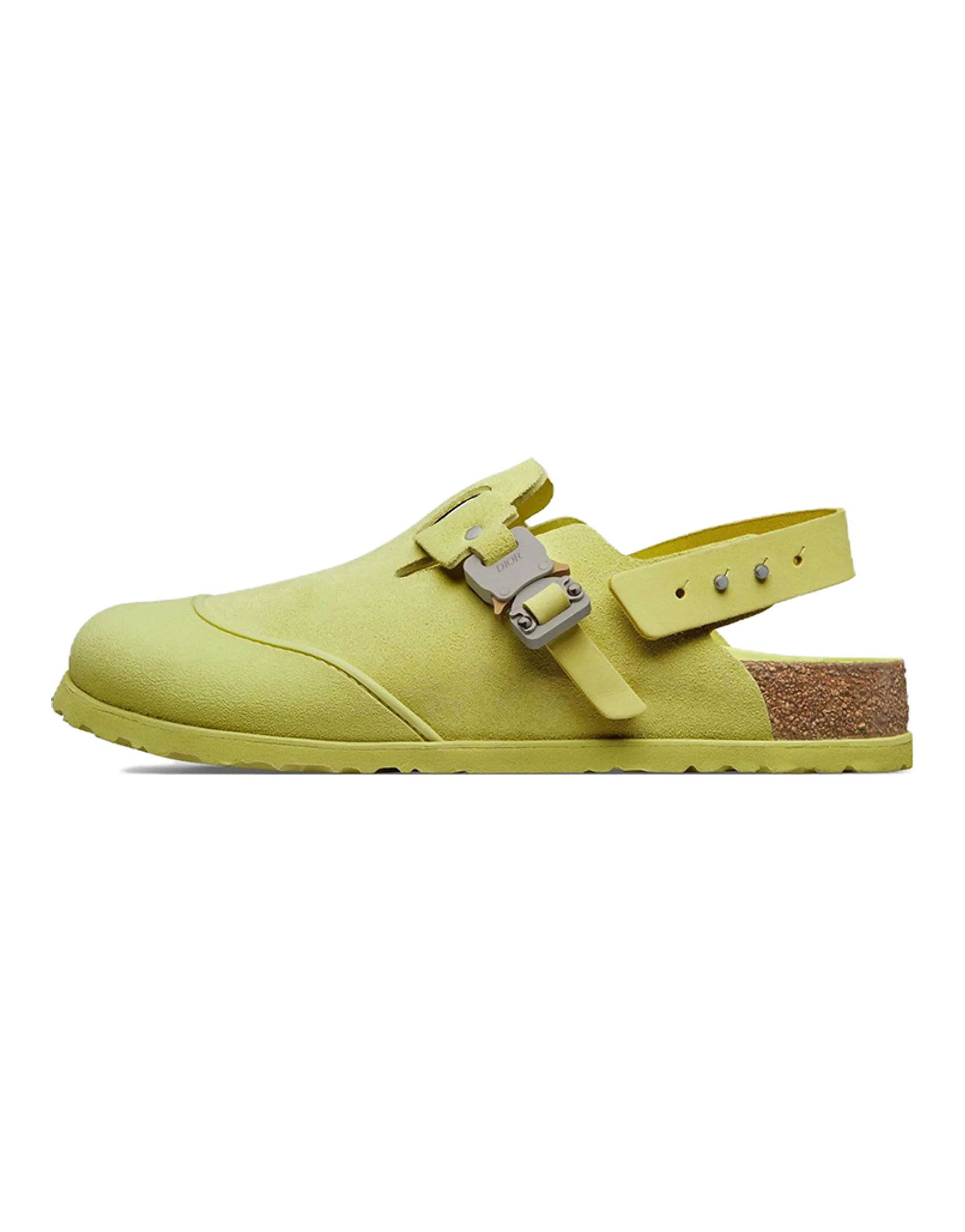 DIOR By Birkenstock Mule Tokio Pastel Yellow Nubuck Calfskin