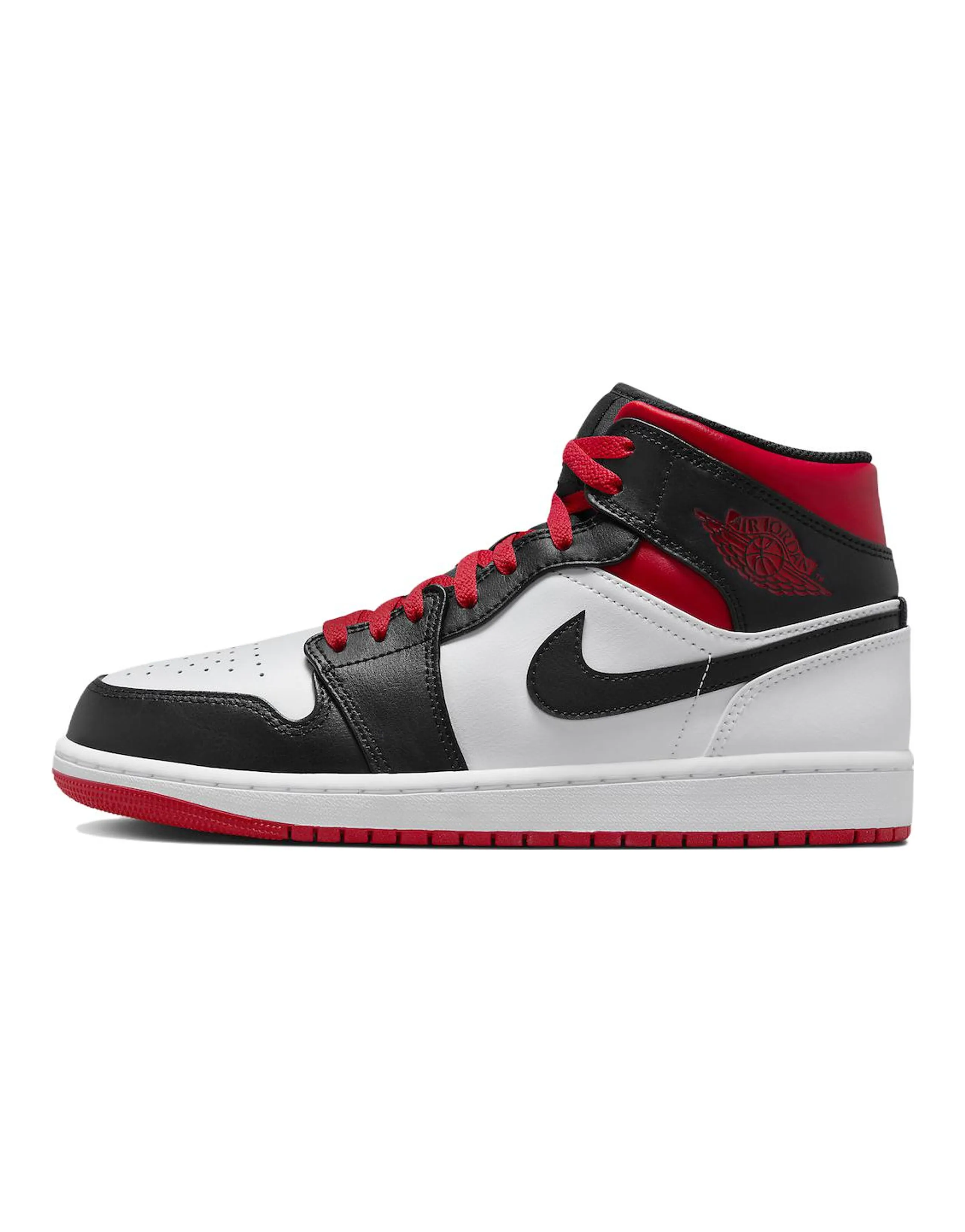 Jordan 1 Mid Gym Red Black Toe