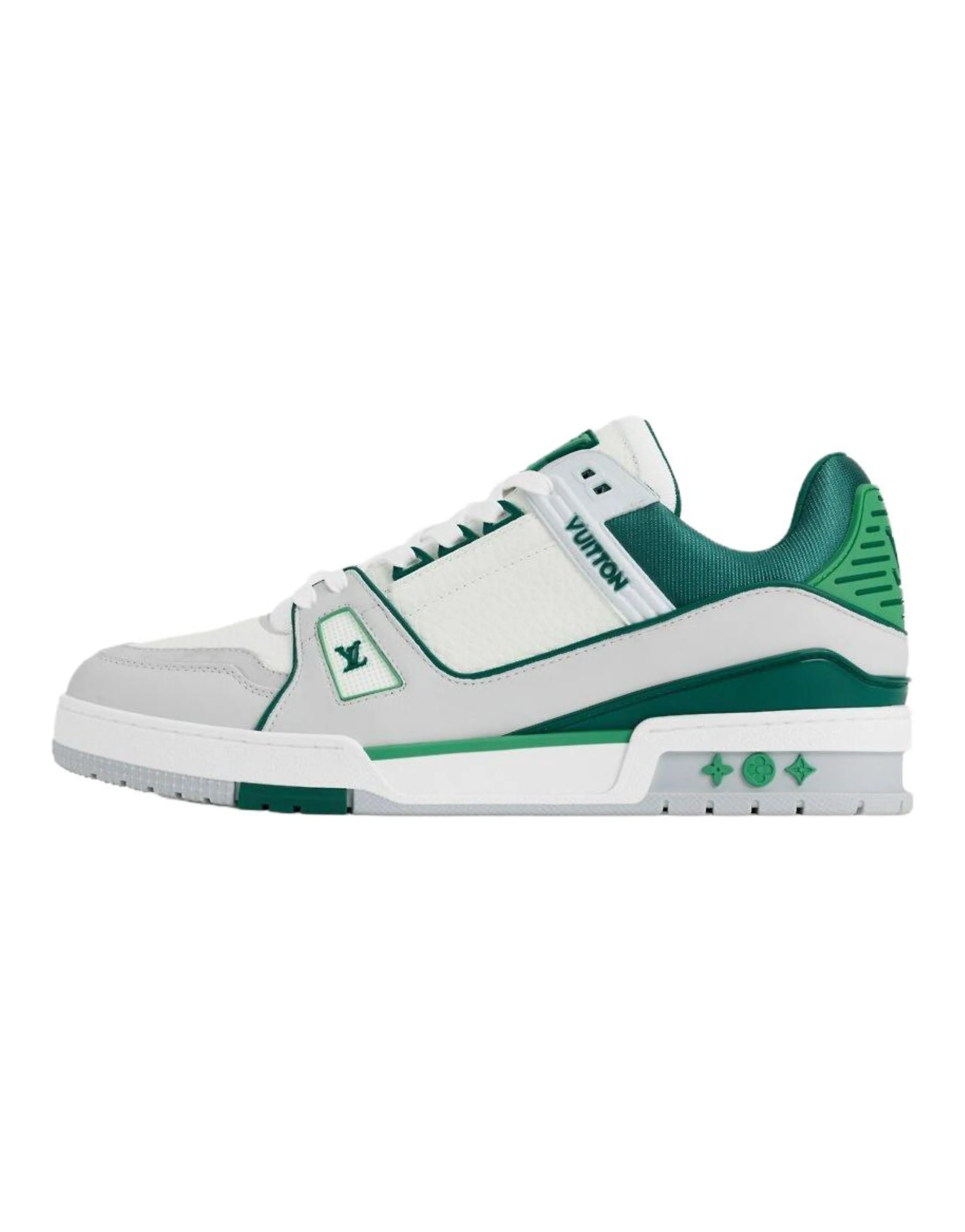 LOUIS VUITTON Trainer Calfskin Low-Top Sneakers Men's Green