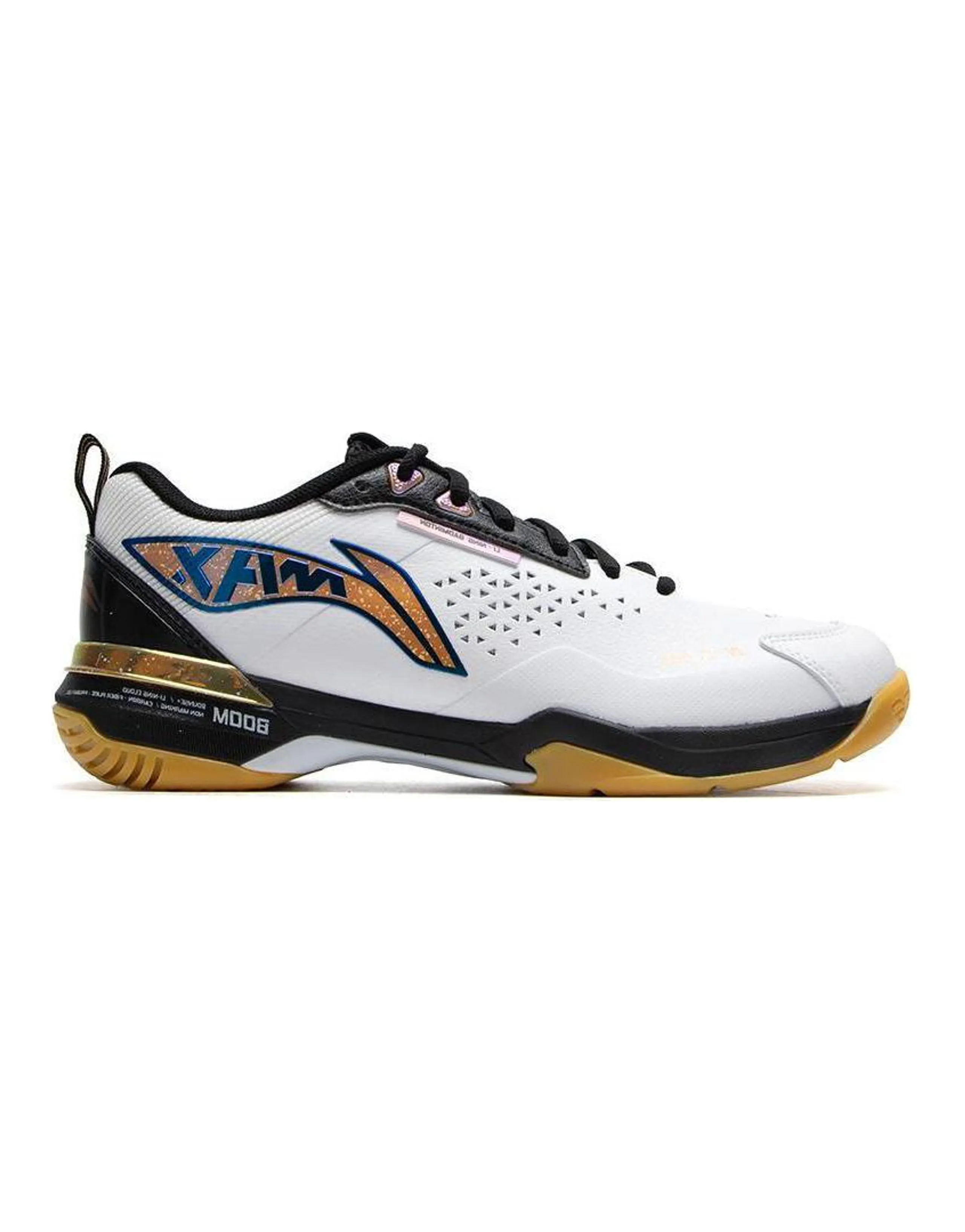 LiNing MAX Slip Resistant Breathable Low Top Badminton Shoes Unisex White/Black