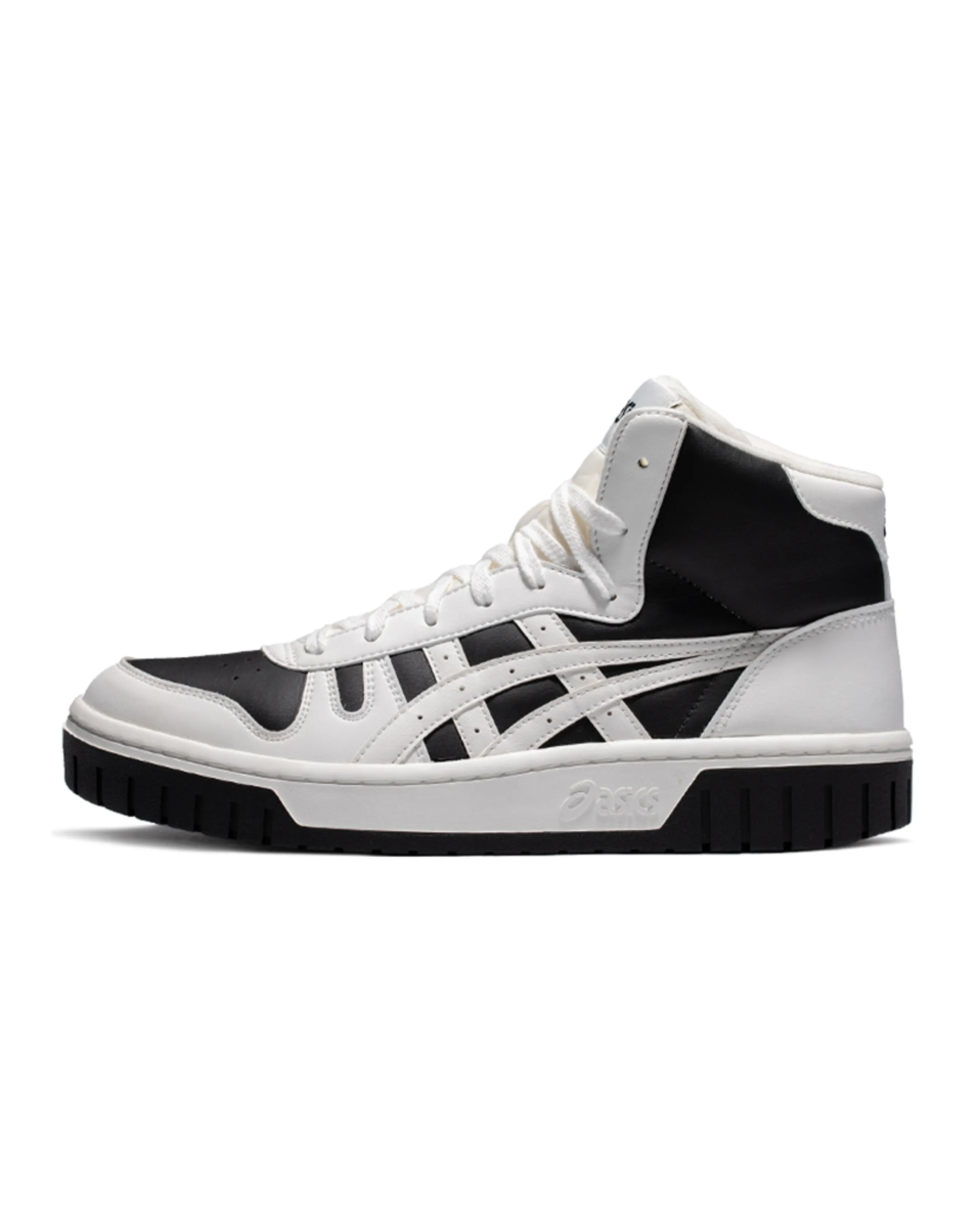Asics Unisex Court Mz Hi High Heeled Sneakers White/Black