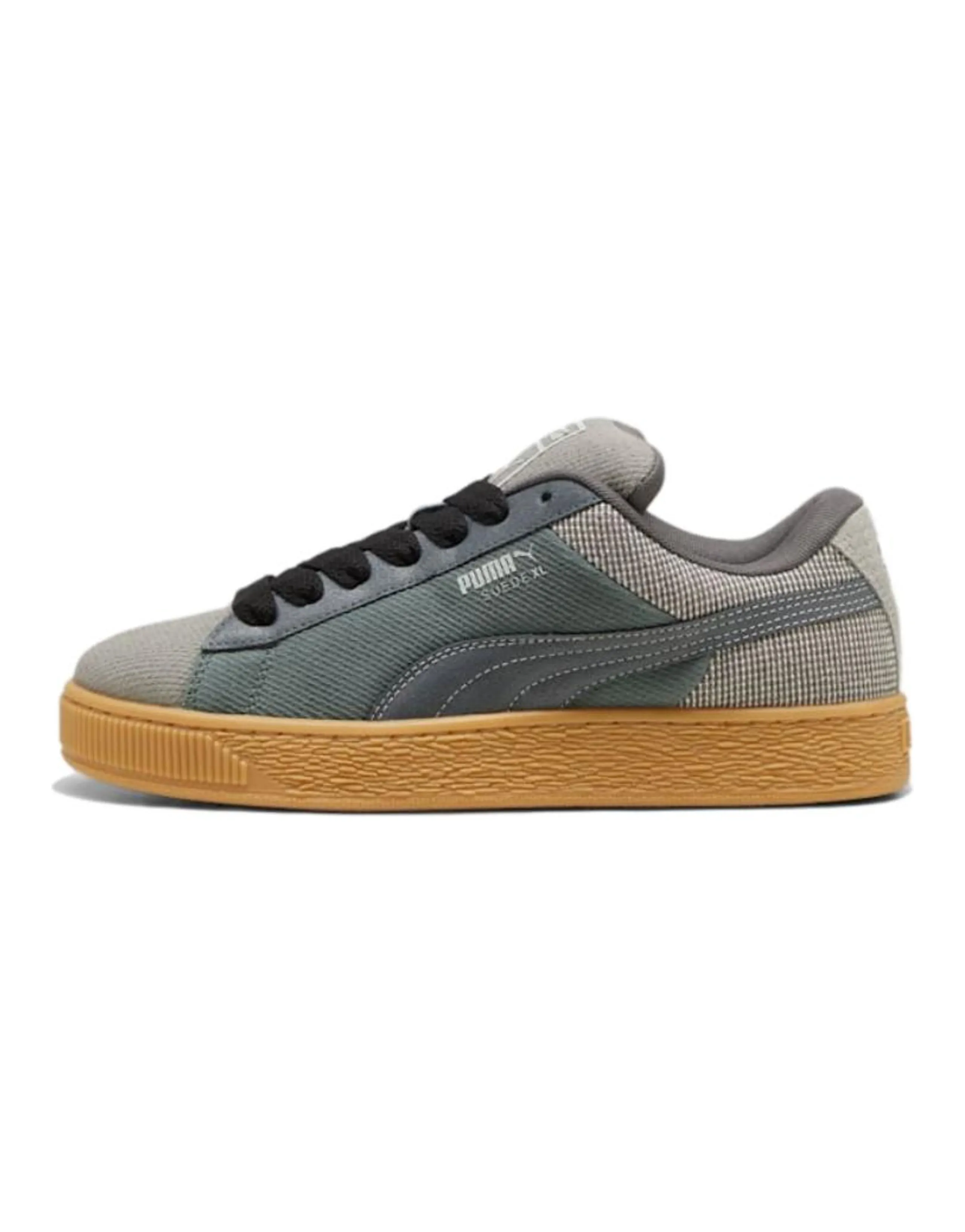 PUMA Suede XL Anti Slip Wear Resistant Low Top Skateboard Shoes Unisex Gray