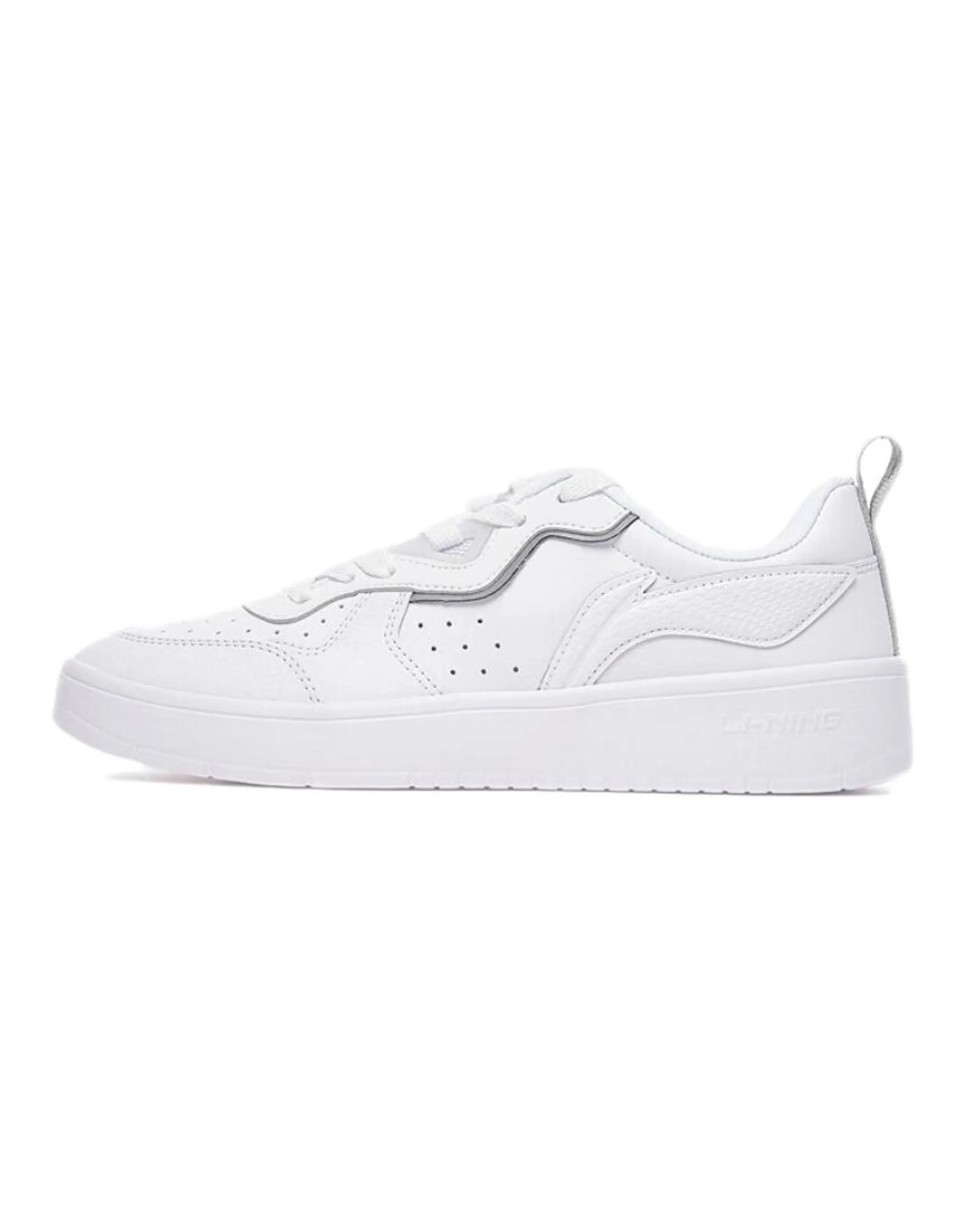 LiNing Light Trend Sport Trend Series Fashion Versatile Comfortable Slip-Resistant Wear-Resistant Low-Cut Sneakers Men's White