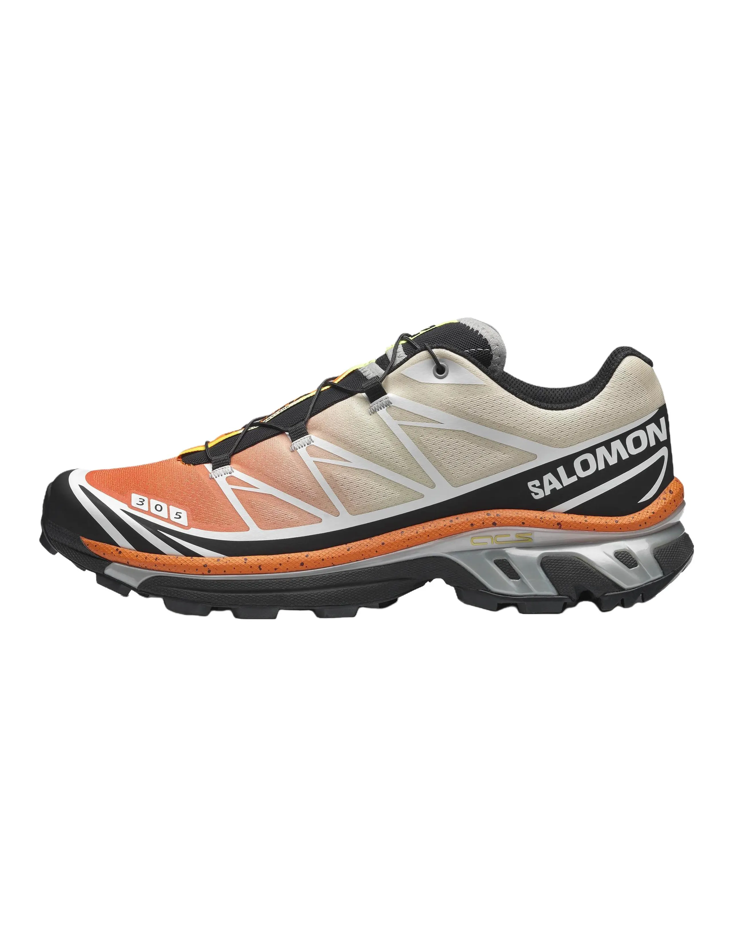 SALOMON XT-6 ANDREW Trail Running Shoes Unisex Bright Orange Yellow Grey Black