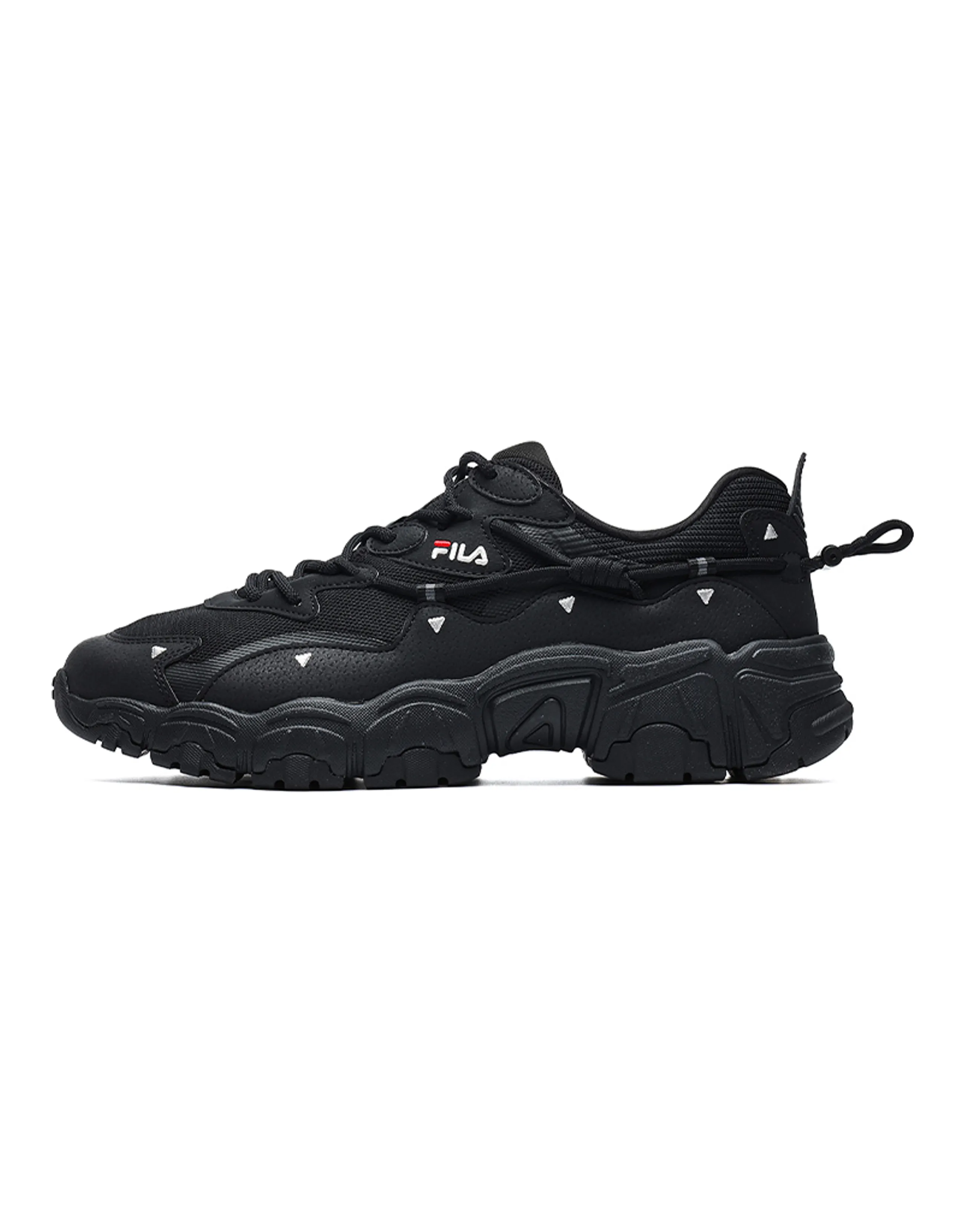 FILA Low Top Running Shoes 'Black White'