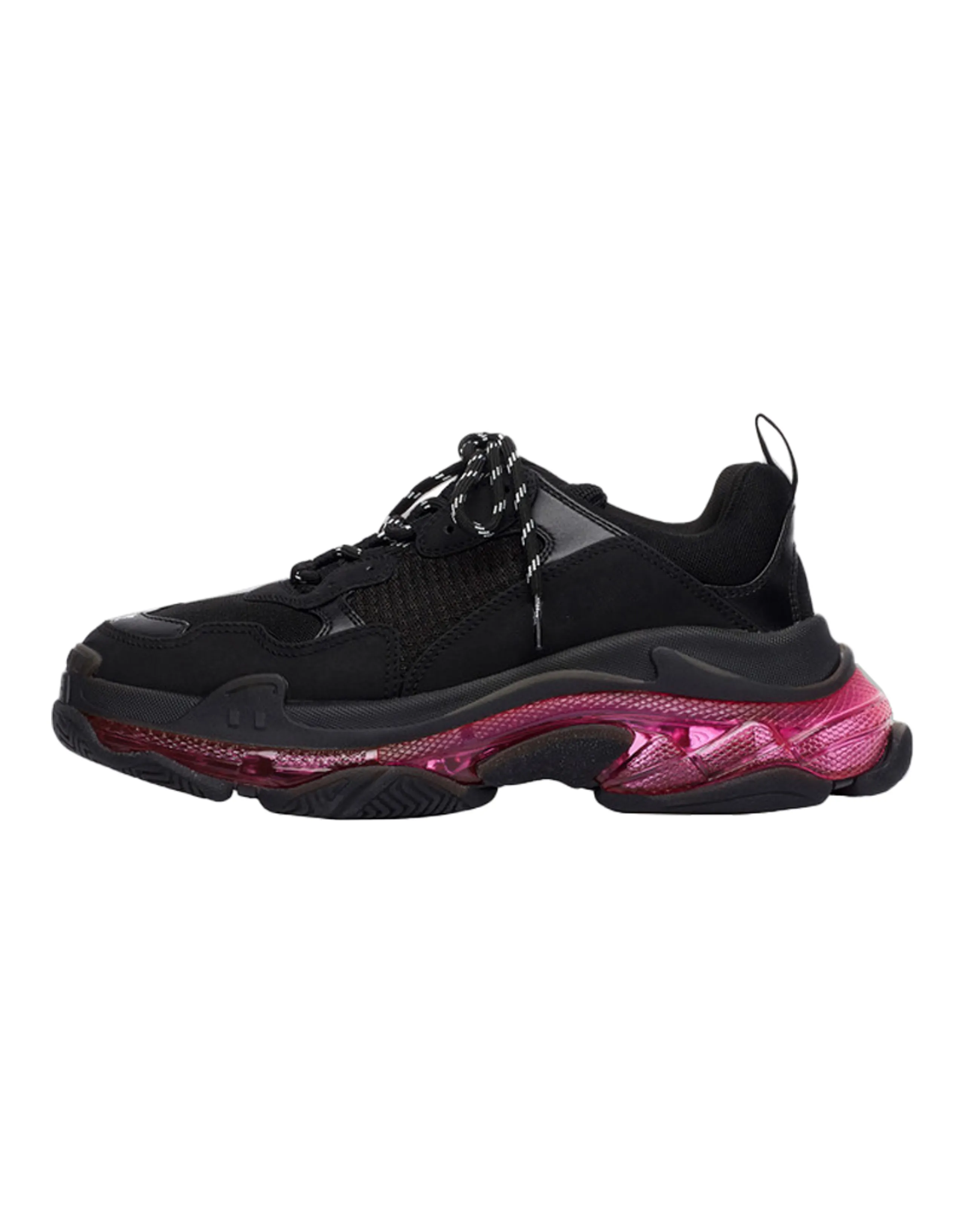 Balenciaga Triple S Clear Sole Neon Pink Women's
