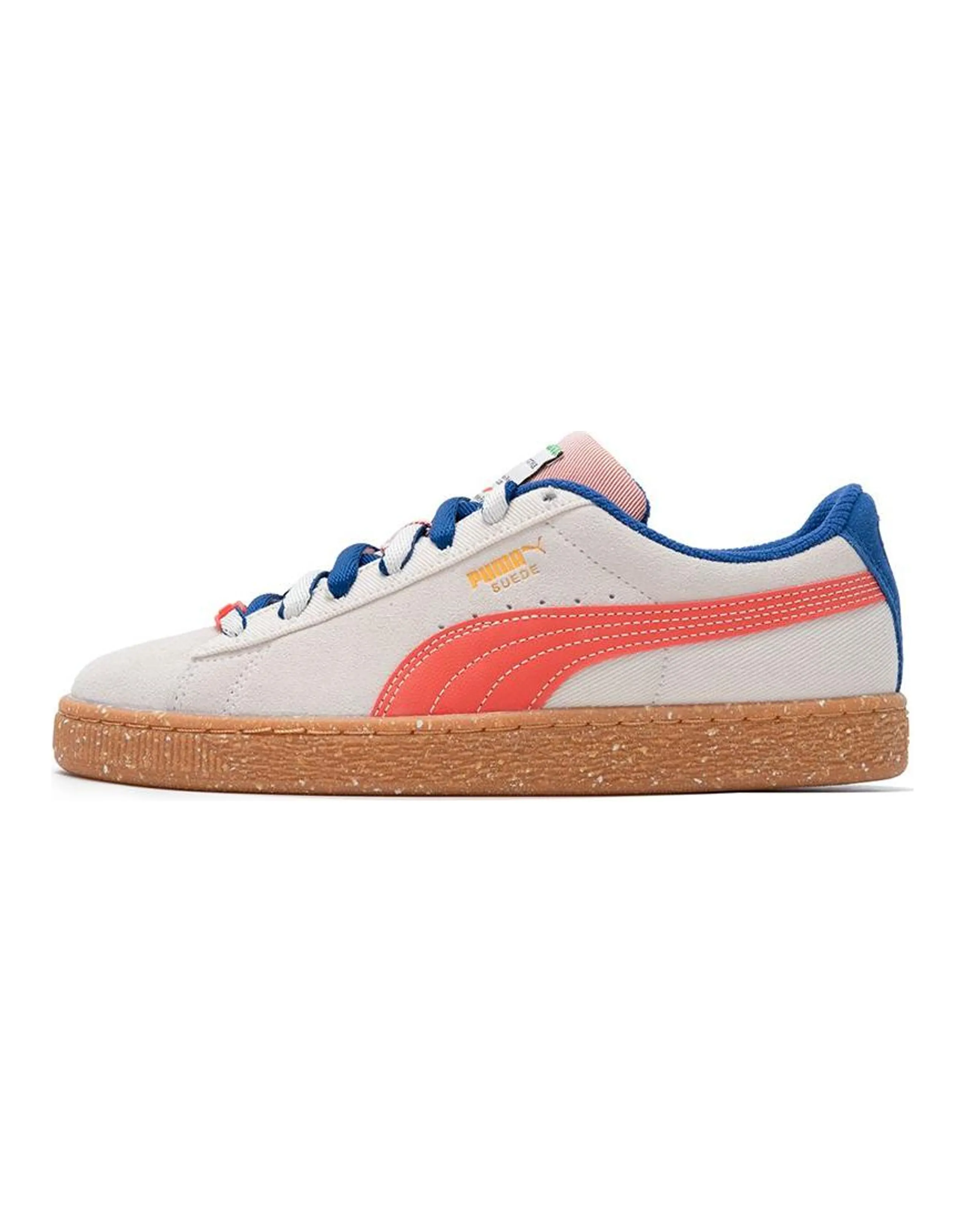 PUMA Suede Skateboard Shoes Unisex Low-Top Ecru