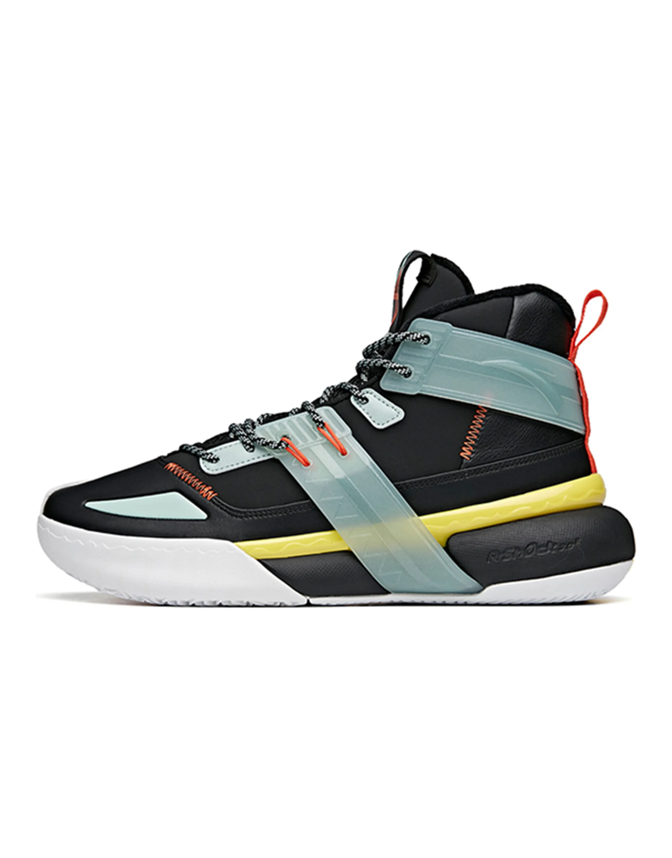 ANTA Crazy 4 Basketball Shoes Men High-Top Black/Green/Orange