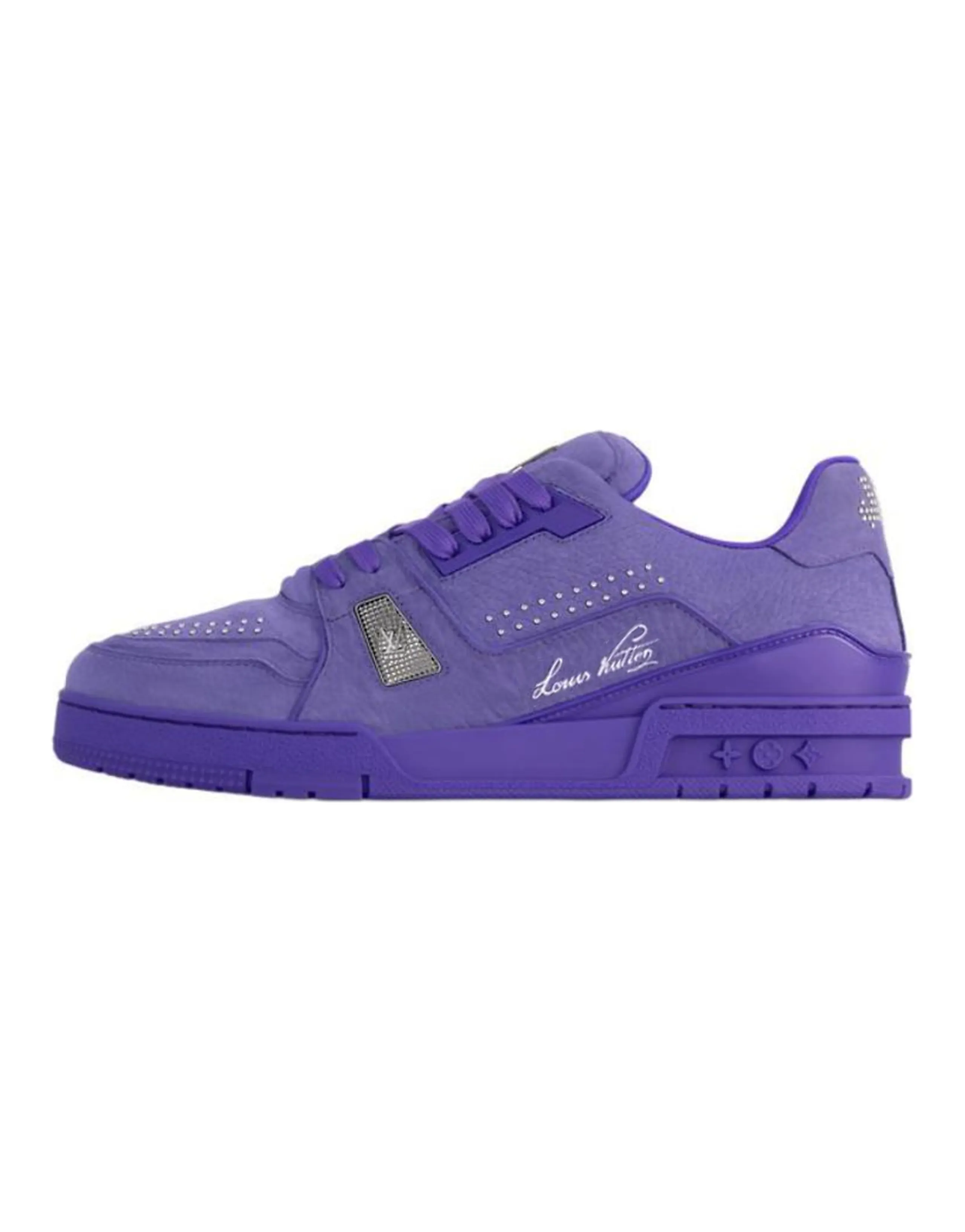 LOUIS VUITTON Trainer Skateboard Shoes Men Low-Top Purple