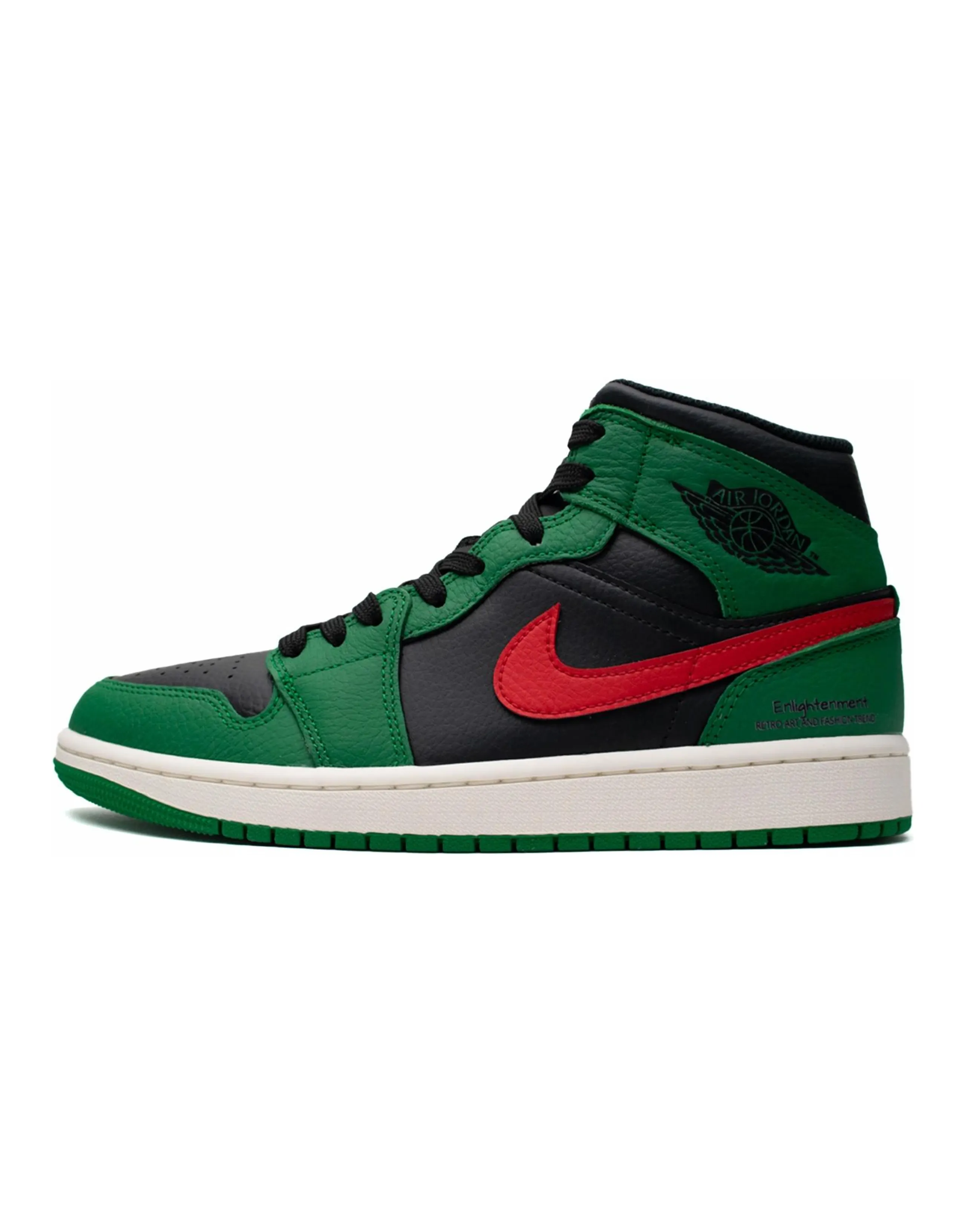 JORDAN Air JORDAN 1 Vintage Basketball Shoes Men High-Top Green Black/Red