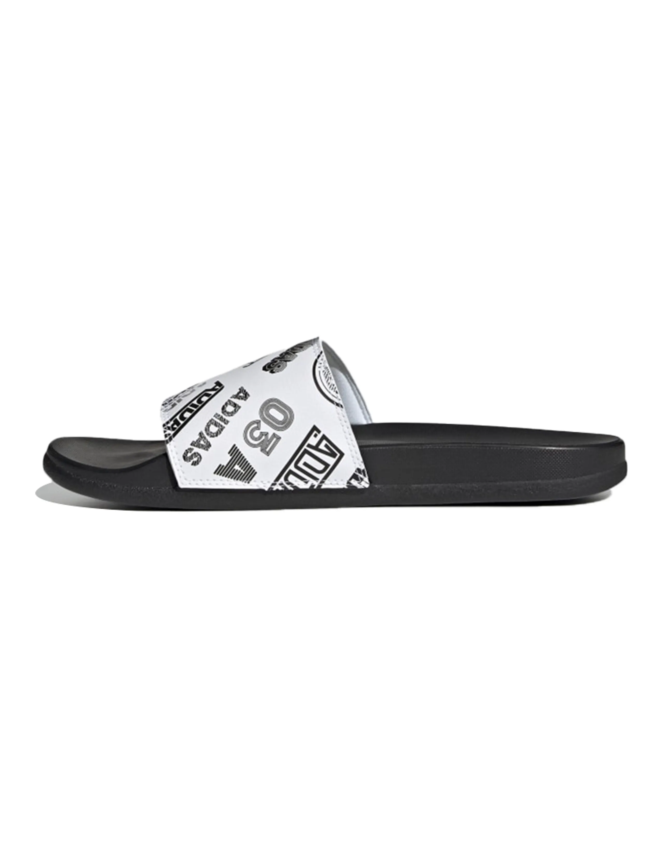 Adidas Adilette Comfort Slide 'All Over Logos White'
