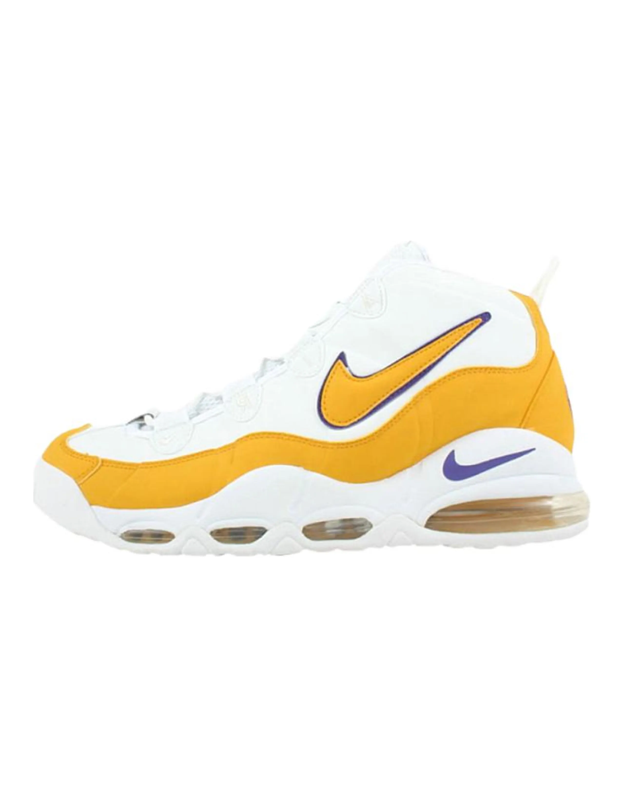 Nike Air Max Tempo Versatile Comfortable Basketball Shoes Men's White Yellow