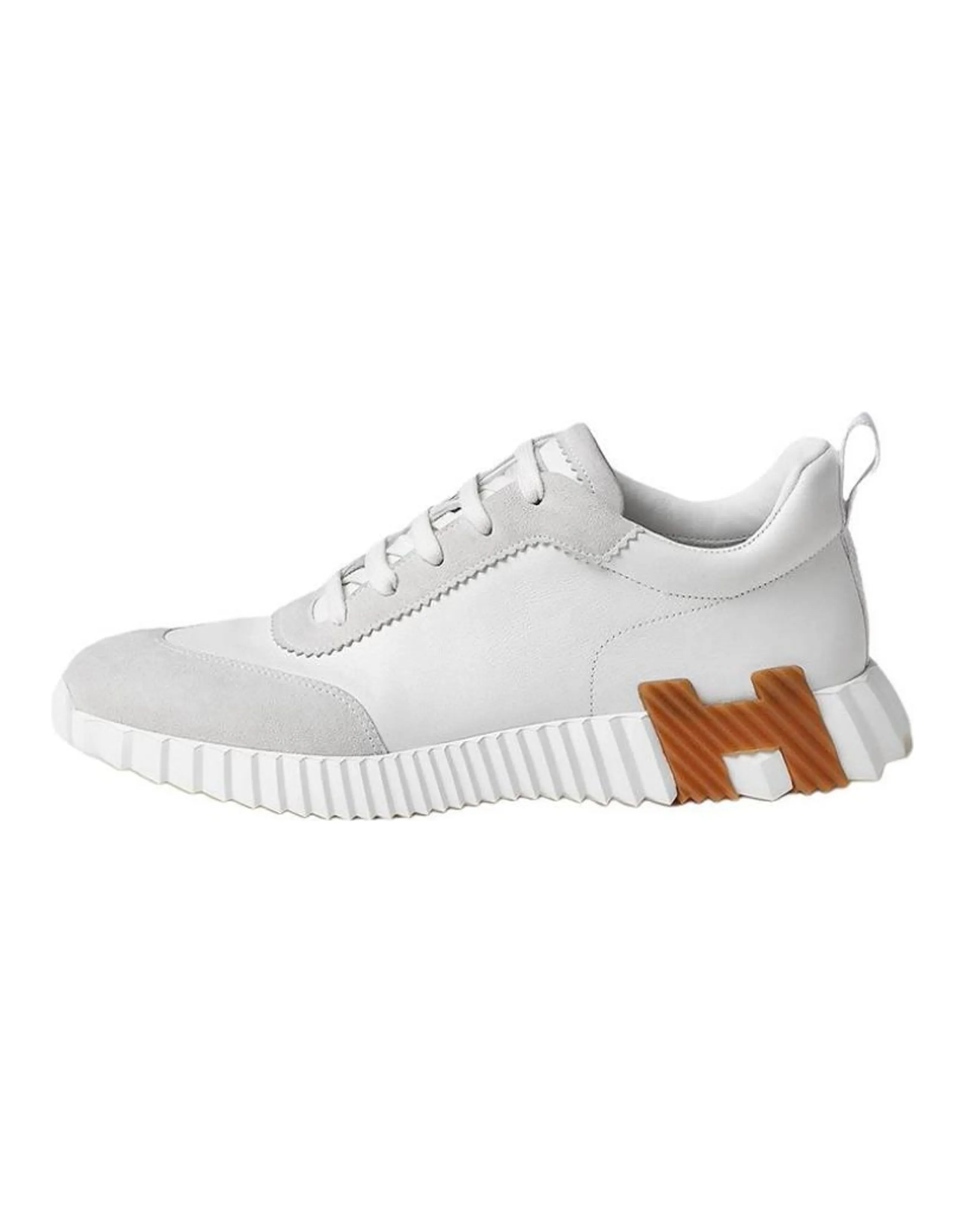 HERMES Cushioning Low Top Sports Casual Shoes Women's Gray White