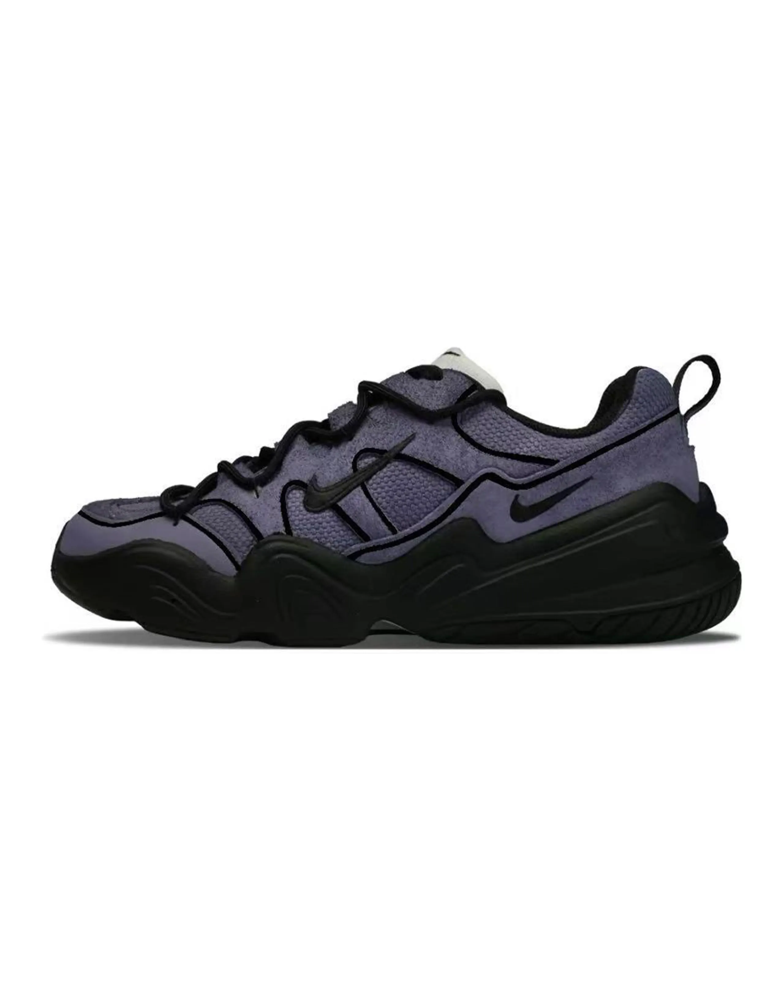 Nike Custom Tech Hera Retro Functional Minimalist Versatile Cushioned Wear-Resistant Low-Top Casual Shoes Women's Purple
