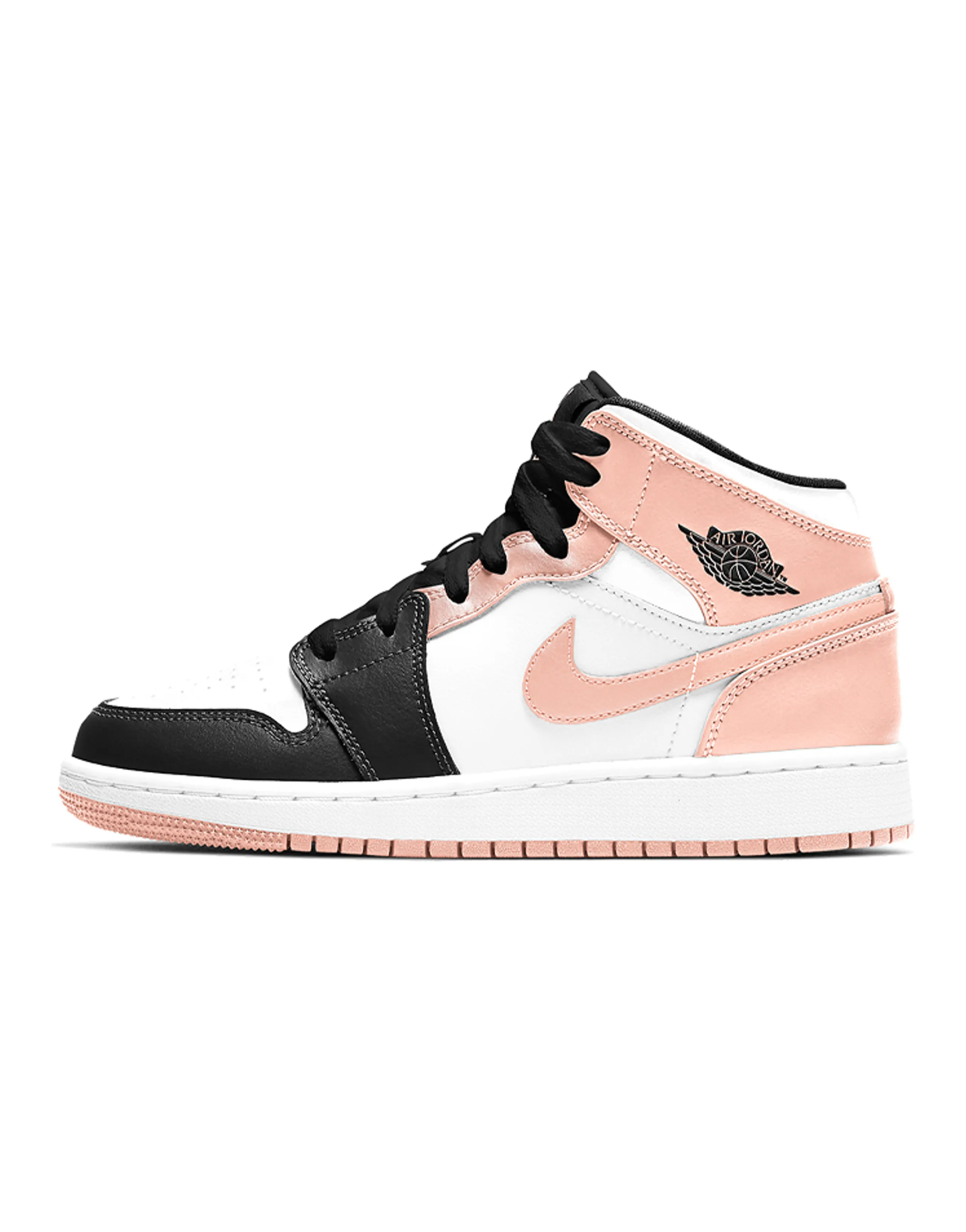 Jordan 1 Mid GS Crimson Tint