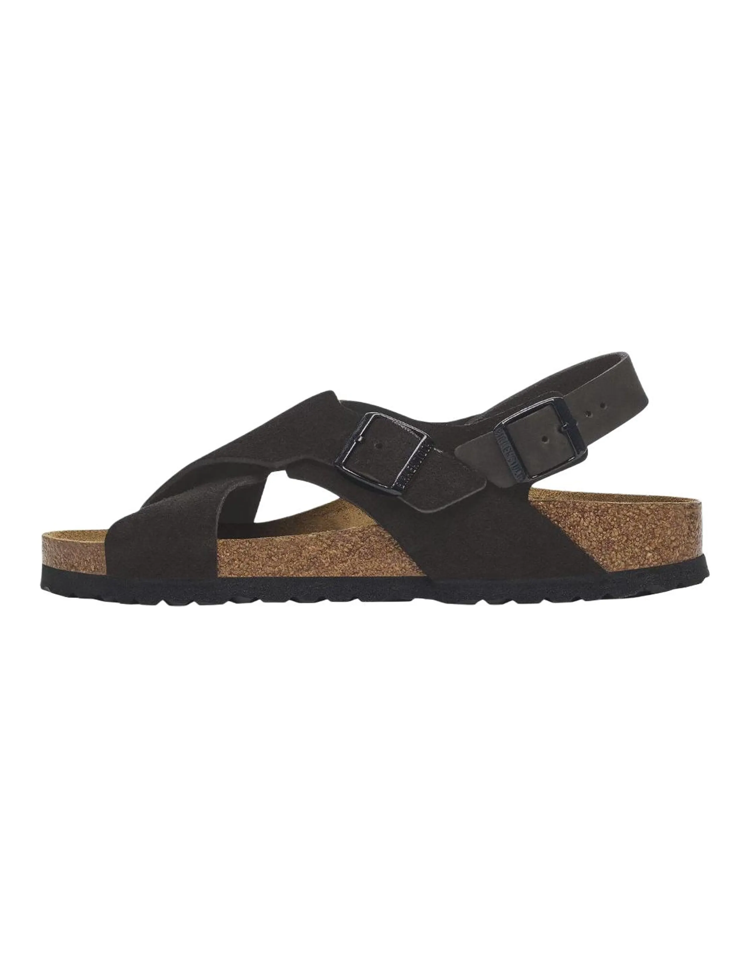 Birkenstock Tulum Suede Open-Toe Retro Beach Sandals Women's Black Narrow