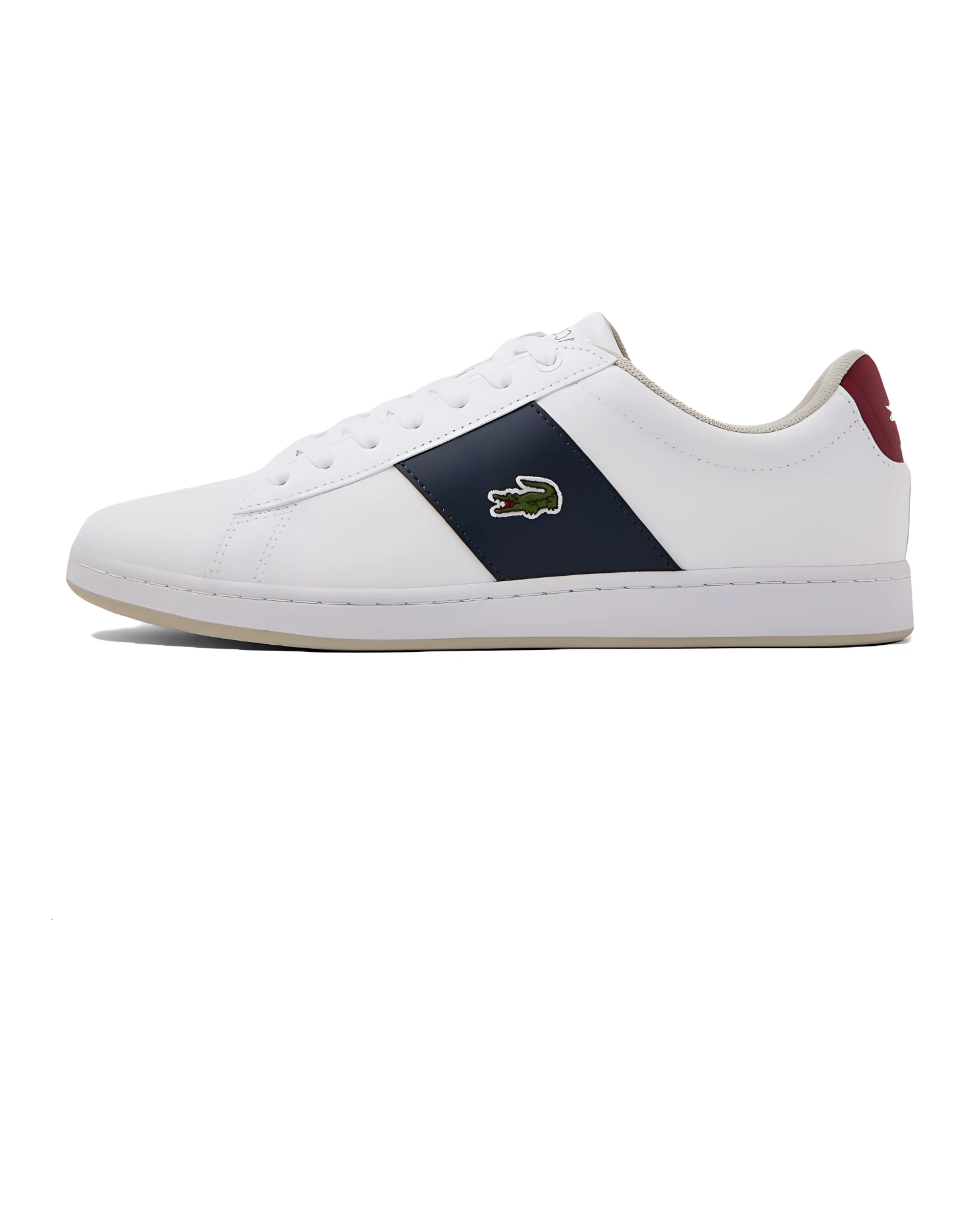 LACOSTE Leather Lightweight Fashion Low-Top Casual Shoes Men's White