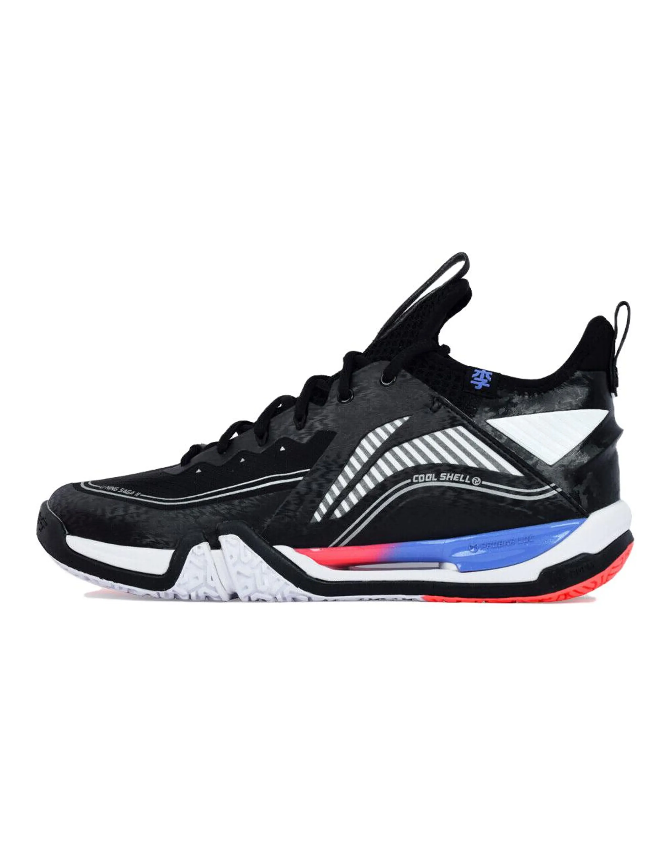 LiNing Saga ⅡPro 2nd Generation Pro Mid Top Badminton Shoes Unisex Black