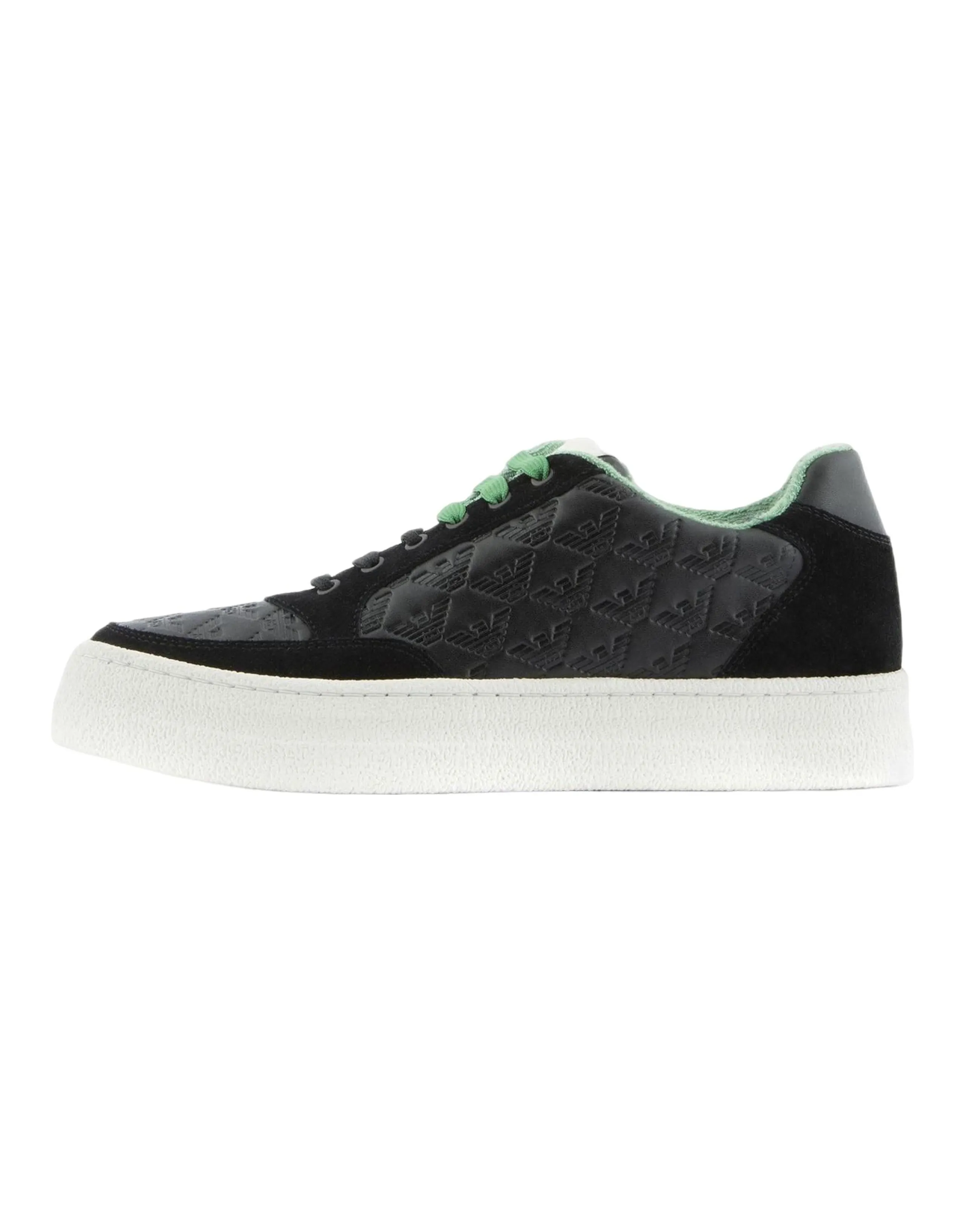 EMPORIO ARMANI Stylish Skateboarding Shoes Men's Black