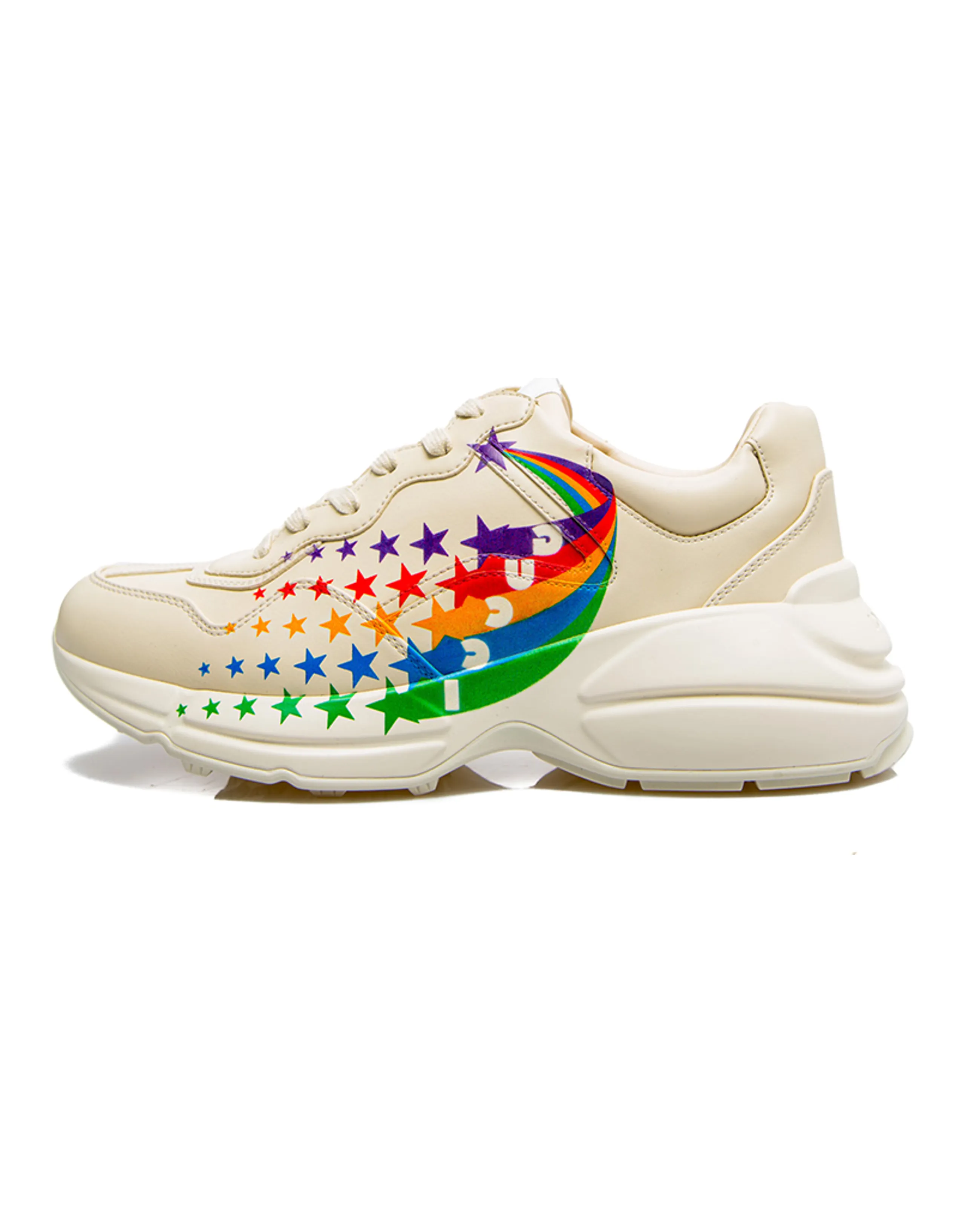 GUCCI Rhyton Sport Chunky Sneakers Men's Ecru