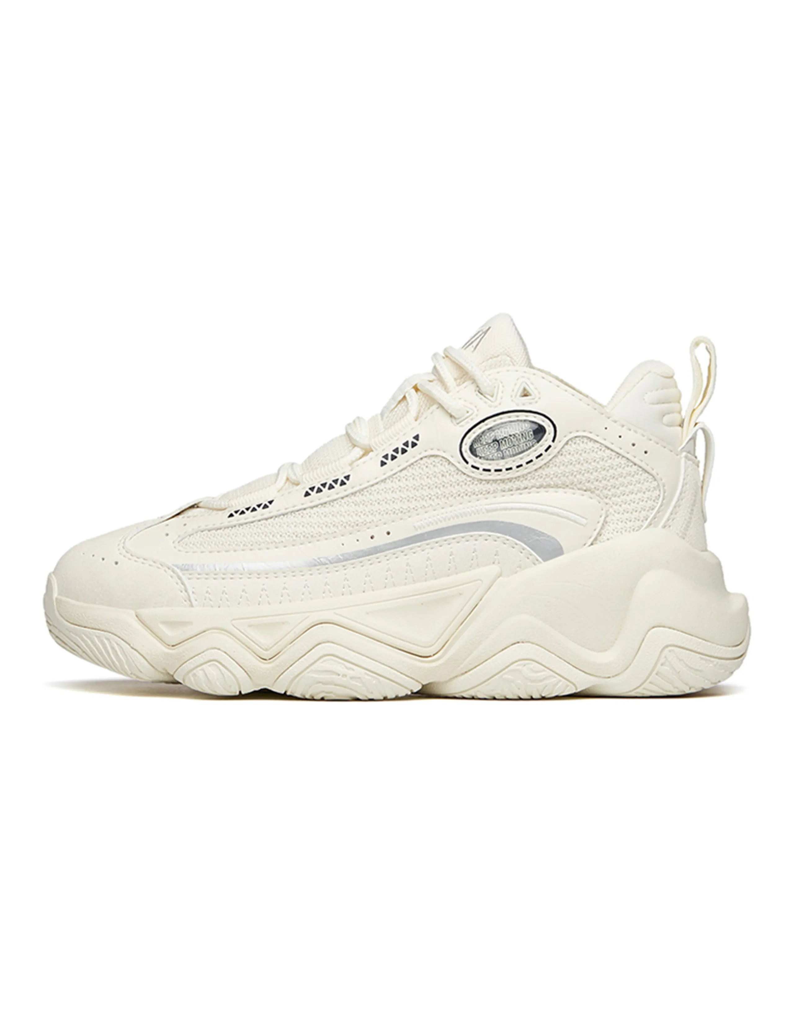 Anta Life Collection Cushioning Wear-Resistant Low-Top Chunky Sneakers Women's Ecru