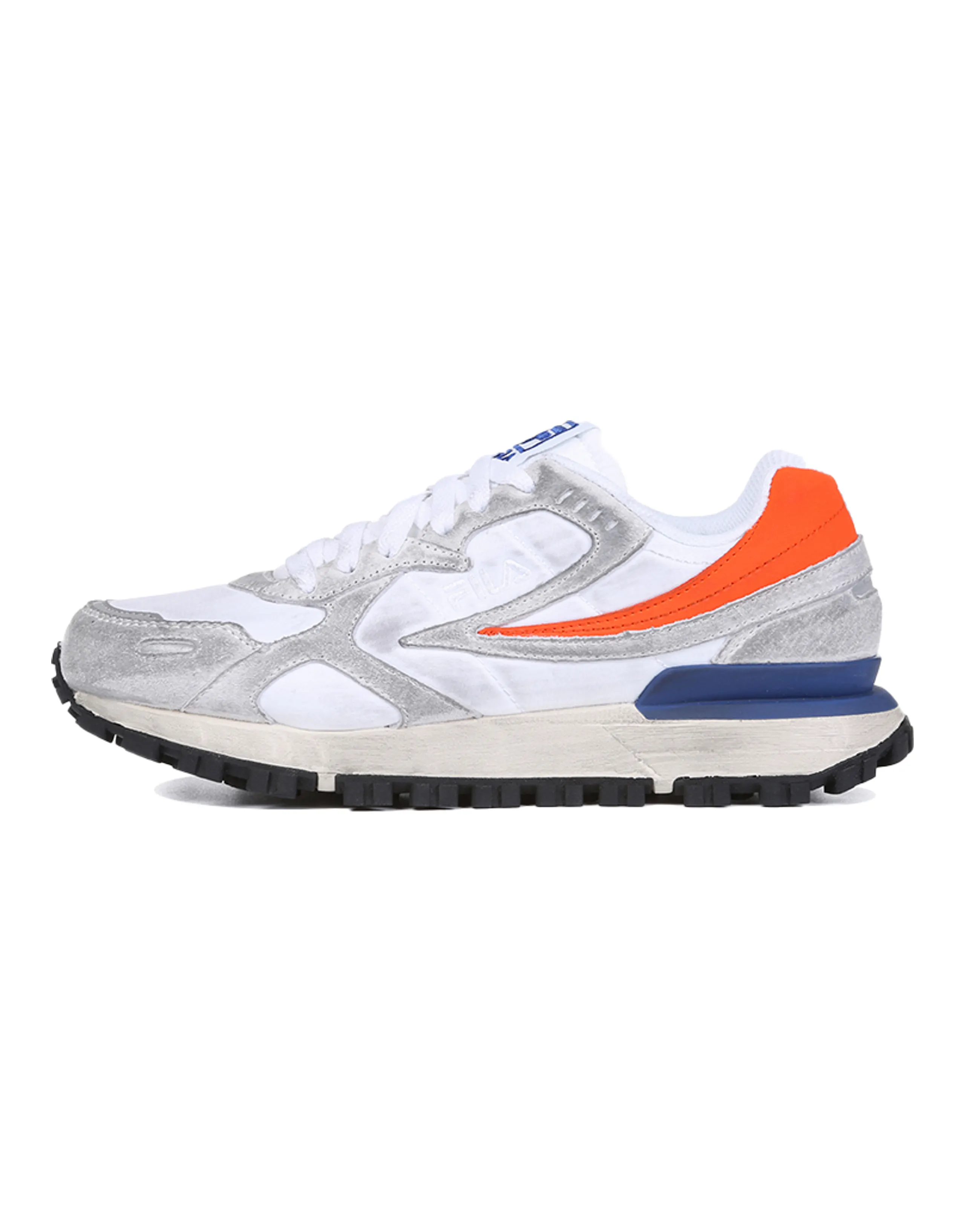 FILA Zagato Washing Low Top Running Shoes Grey/Orange/Blue