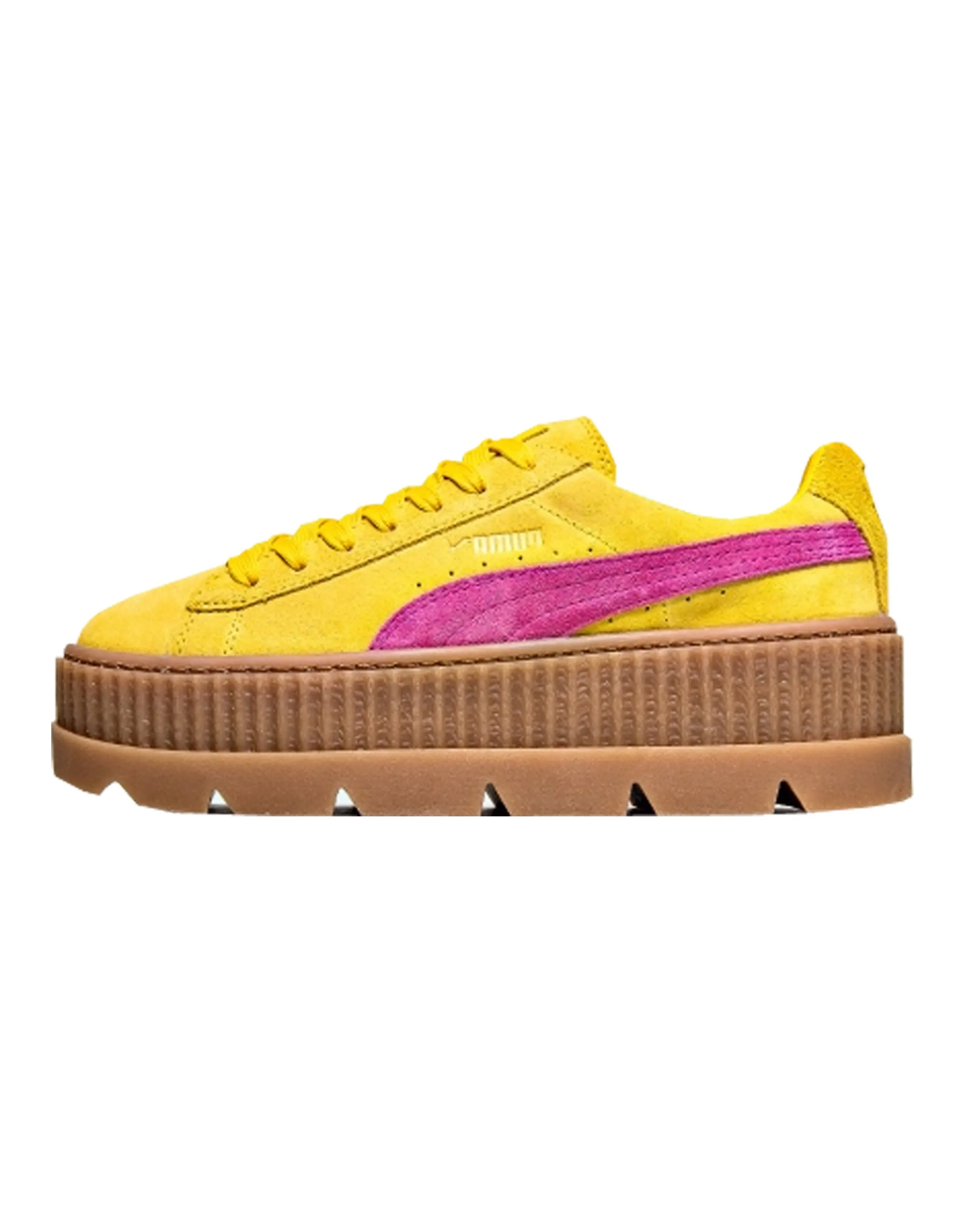 PUMA Cleated Creeper Rihanna Fenty Suede Lemon Women's