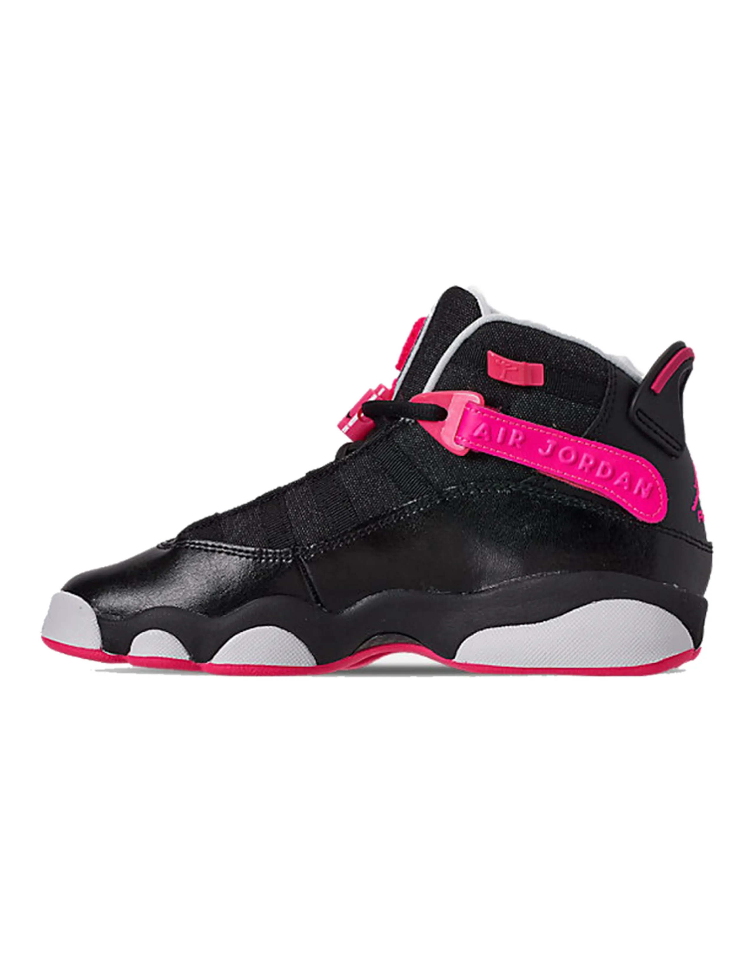 Jordan 6 Rings Black Hyper Pink White GS