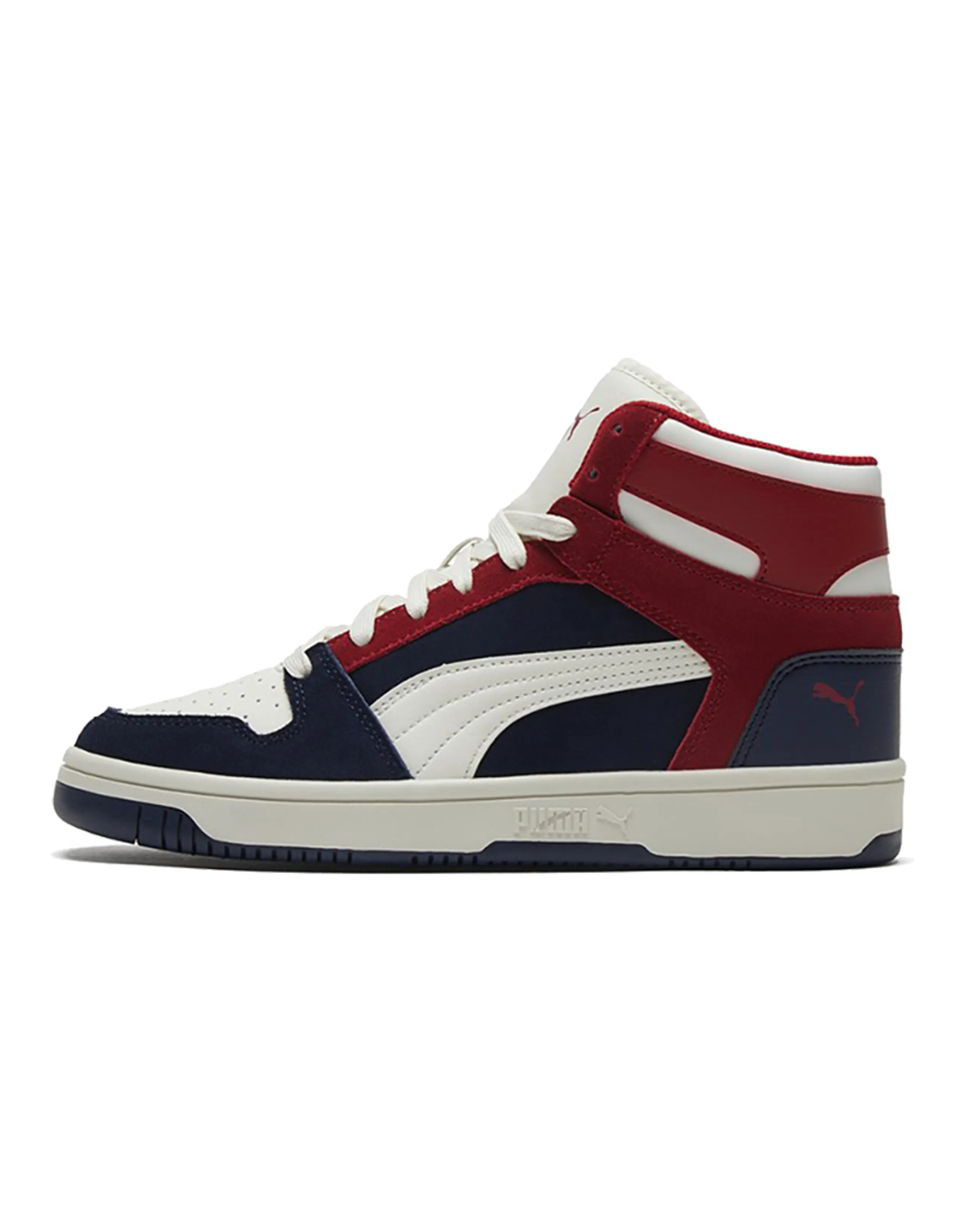 PUMA Rebound Sd Dark Blue/White/Red Mid Casual Board Shoes