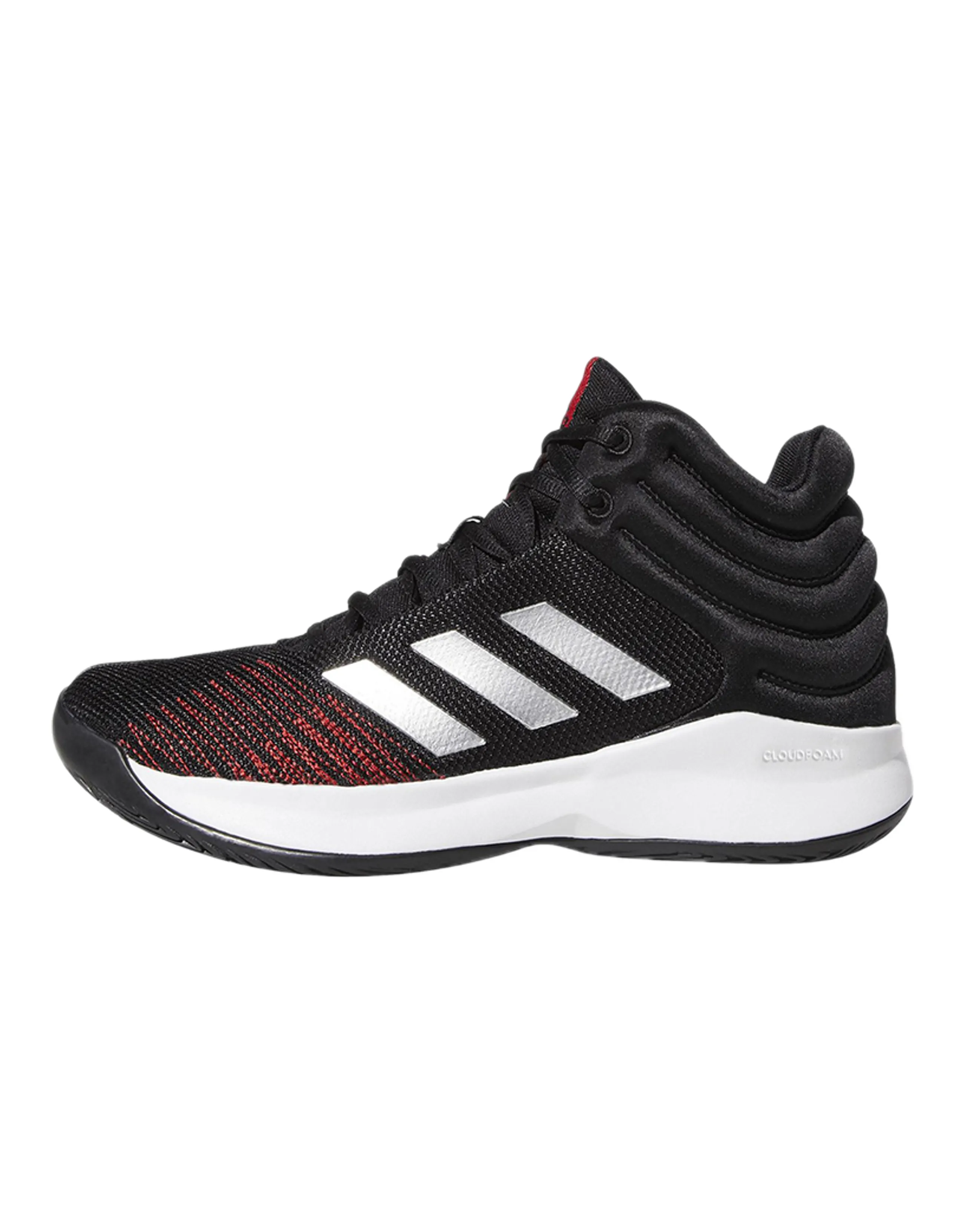 Adidas Pro Spark 2018 Basketball Shoes 'Core Black / Silver / Scarlet'