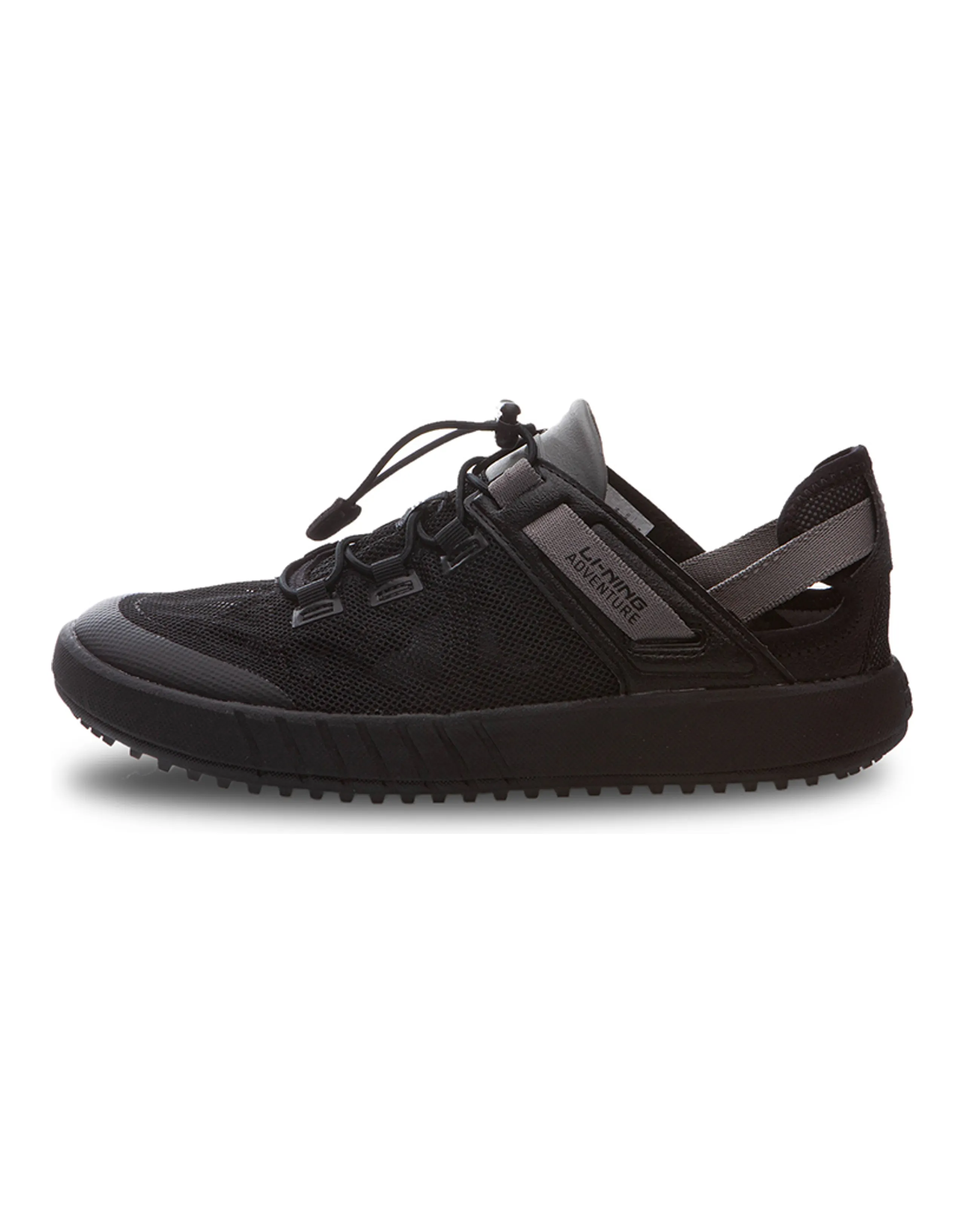 LiNing Suxi Classic Cushioning Anti-Slip Wear-Resistant Low-Top Casual Shoes Unisex Black