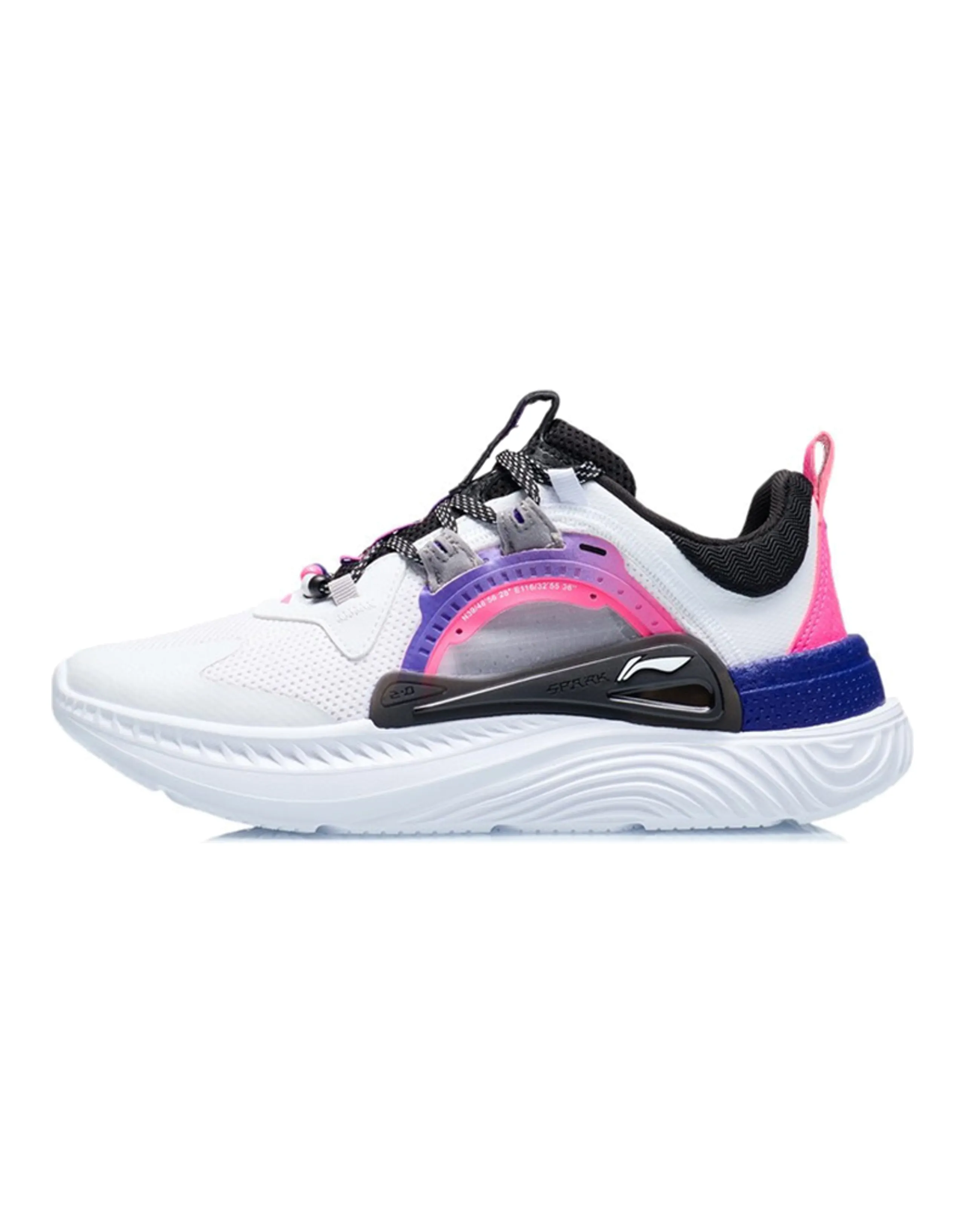 LINING Spark Casual Shoes Women's Low-Top Pink Black/White