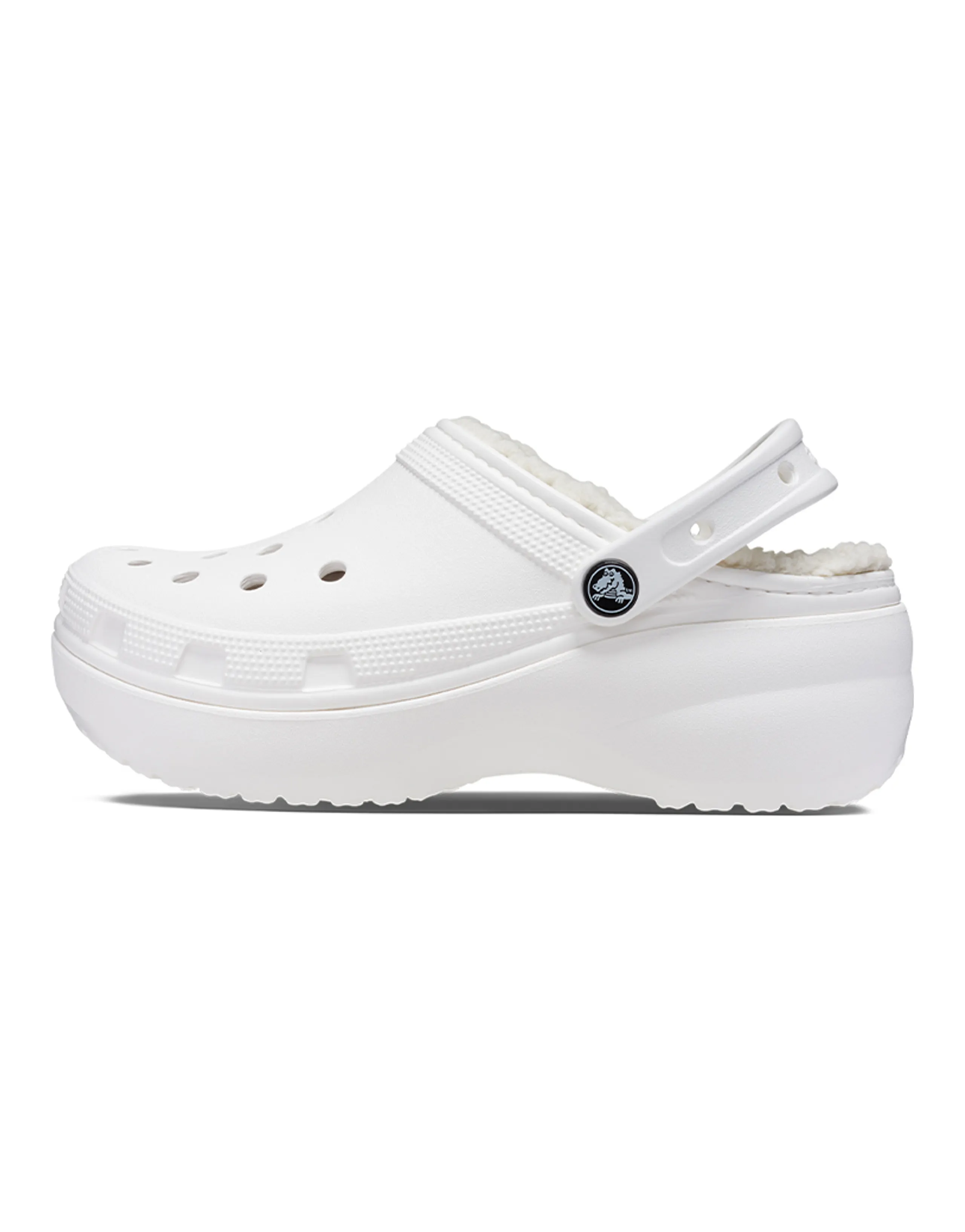 Crocs Classic Platform Lined Clogs 'White' Women's
