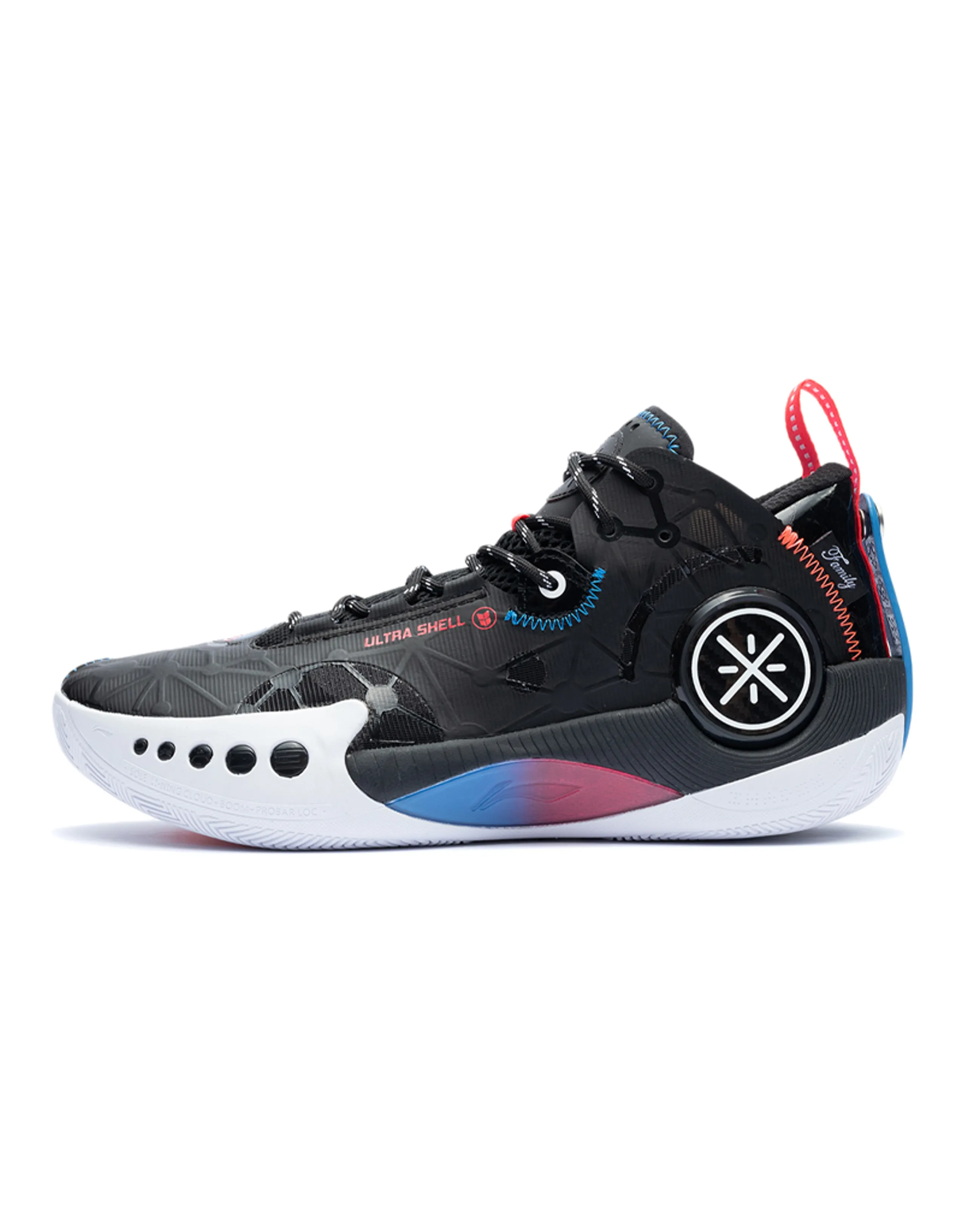 LINING Shadow 3 Basketball Shoes Men Mid-Top Black